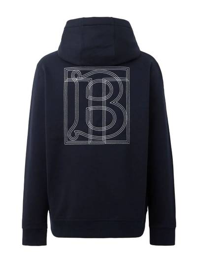 Burberry logo-print drawstring hoodie outlook