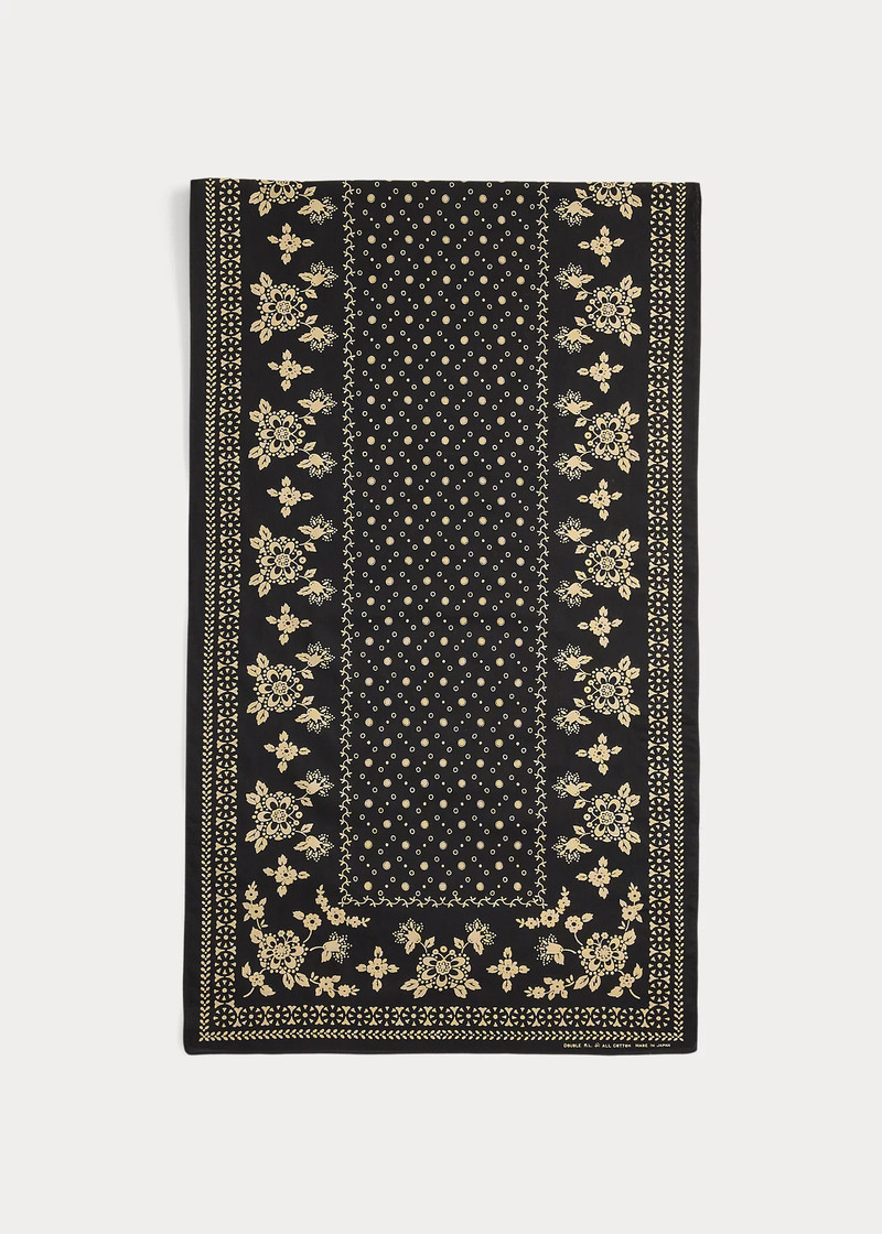 Floral-Print Cotton Scarf 3