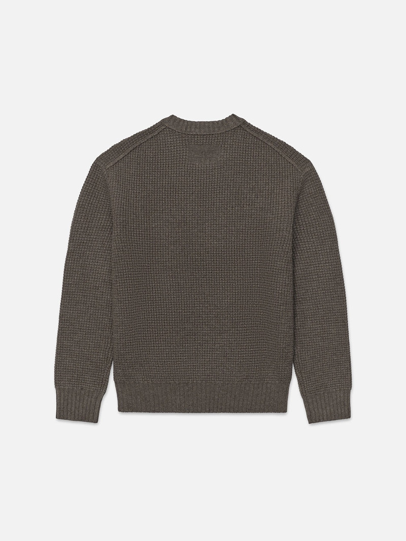 FRAME Wool Crewneck Sweater in Mole outlook