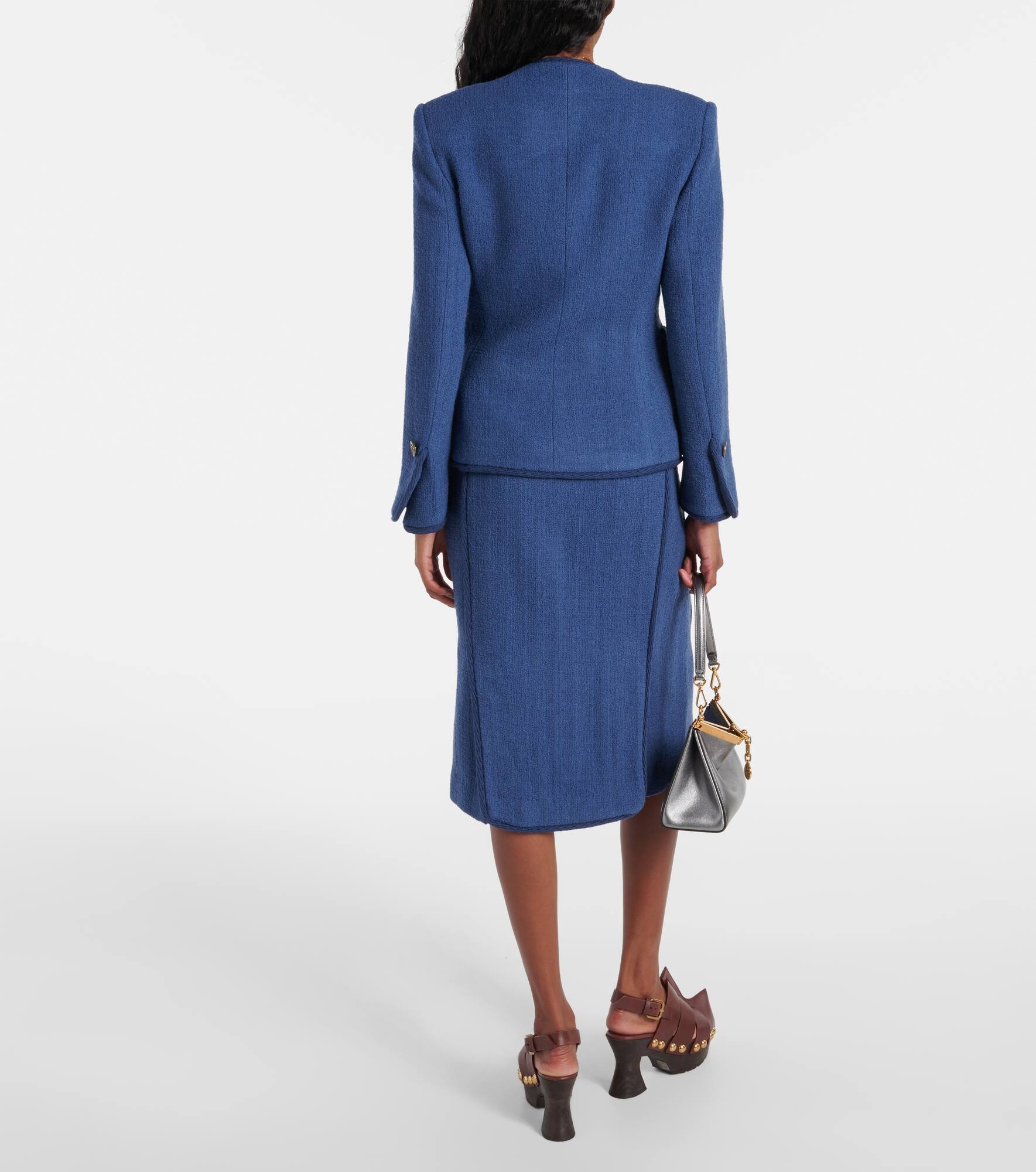 Wool-blend blazer - 3