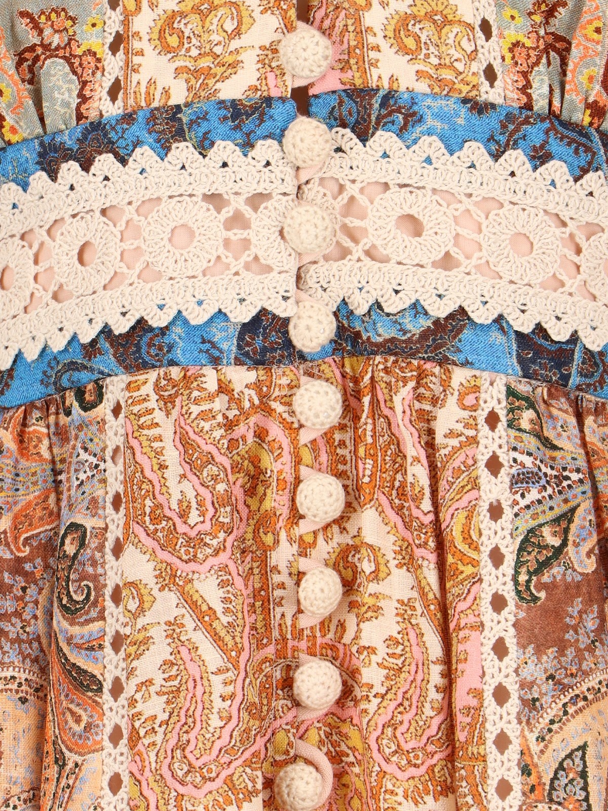 送料込/関税込■ZIMMERMANN■Devi 刺繍リネンミディドレス Zimmermann Devi embroidered linen midi dress Zimmermann