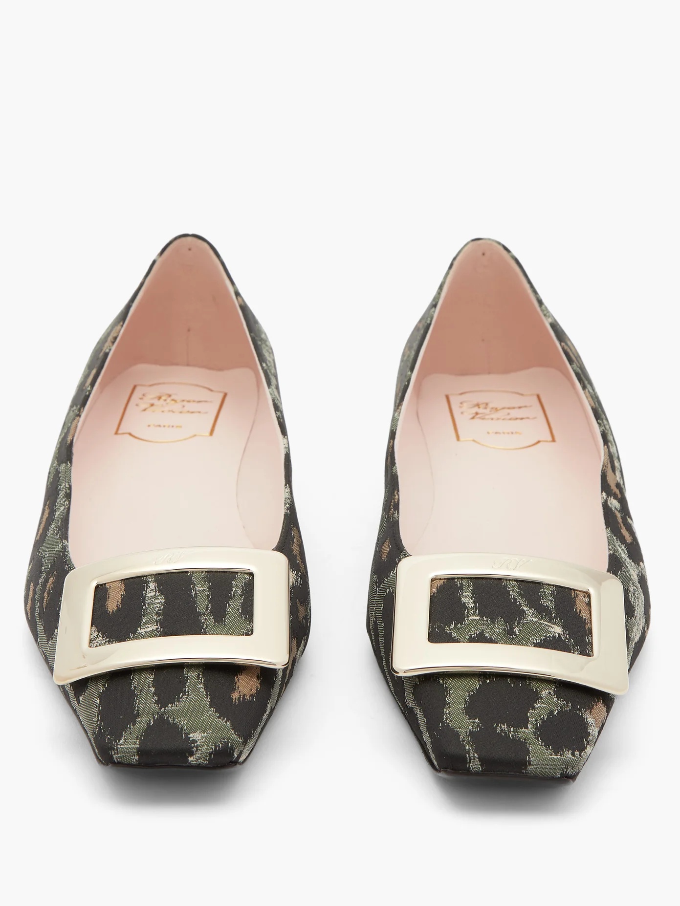 Belle Vivier leopard-jacquard ballerina flats - 5