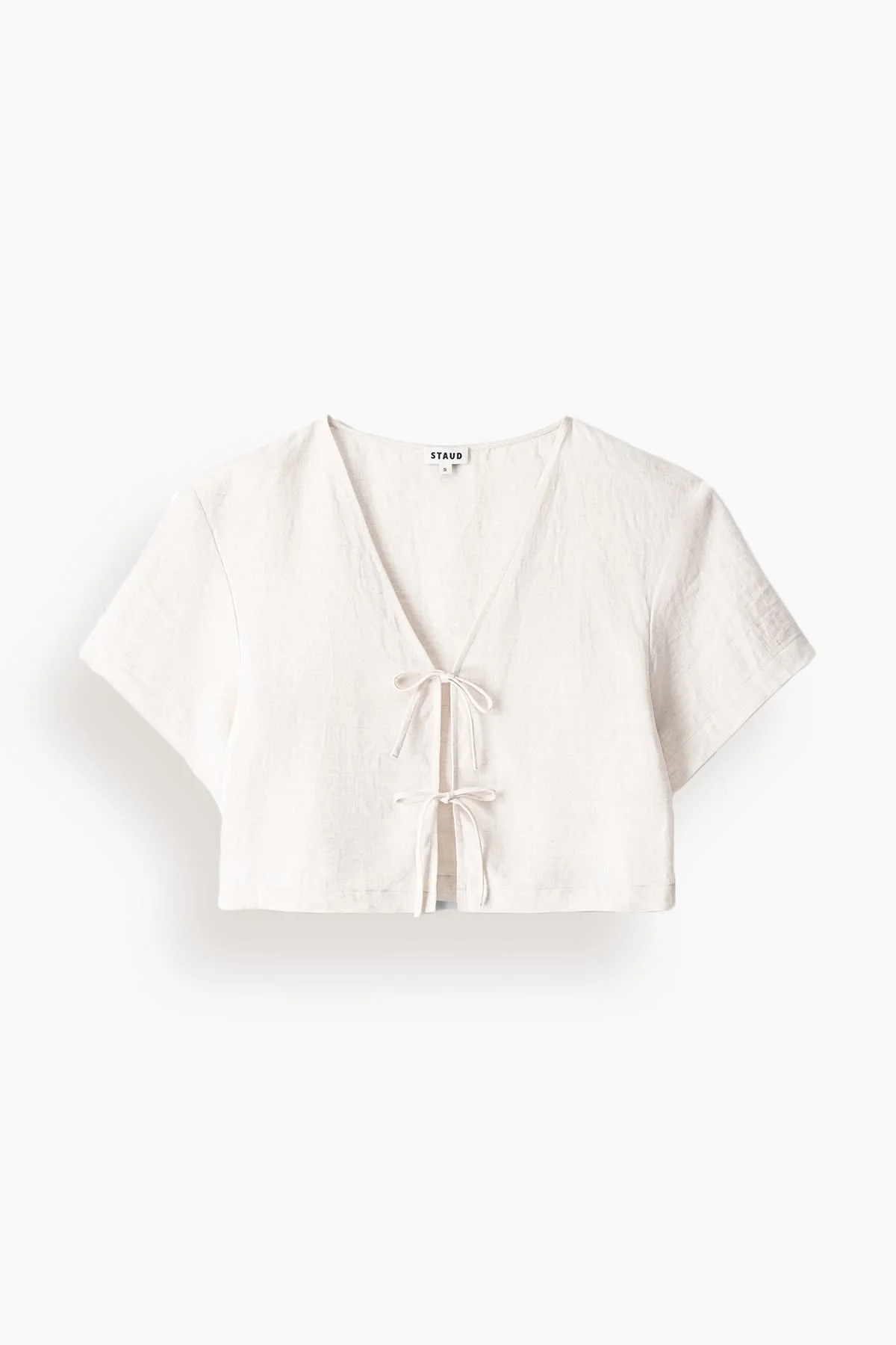 Ava Linen Top in Natural - 1