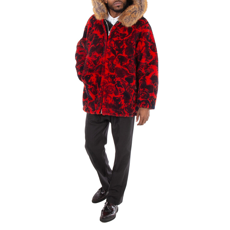 Burberry Shearling Jacket With Floral Print - 4
