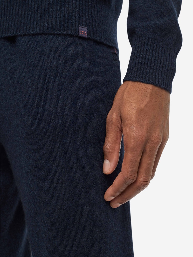 Men's Half-Zip Sweater Finley Cashmere Navy - 6
