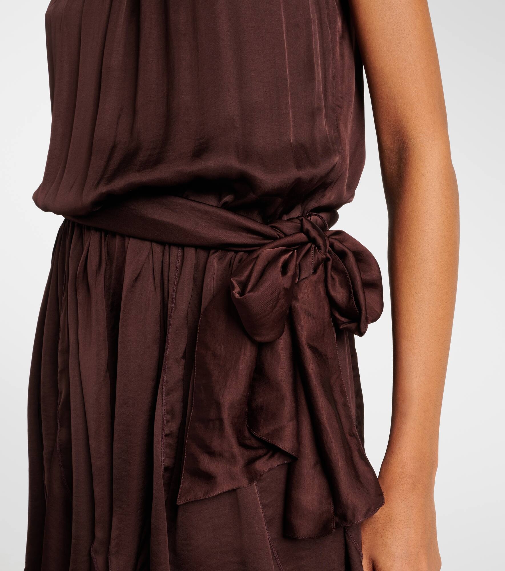 Bianca halterneck satin minidress - 5