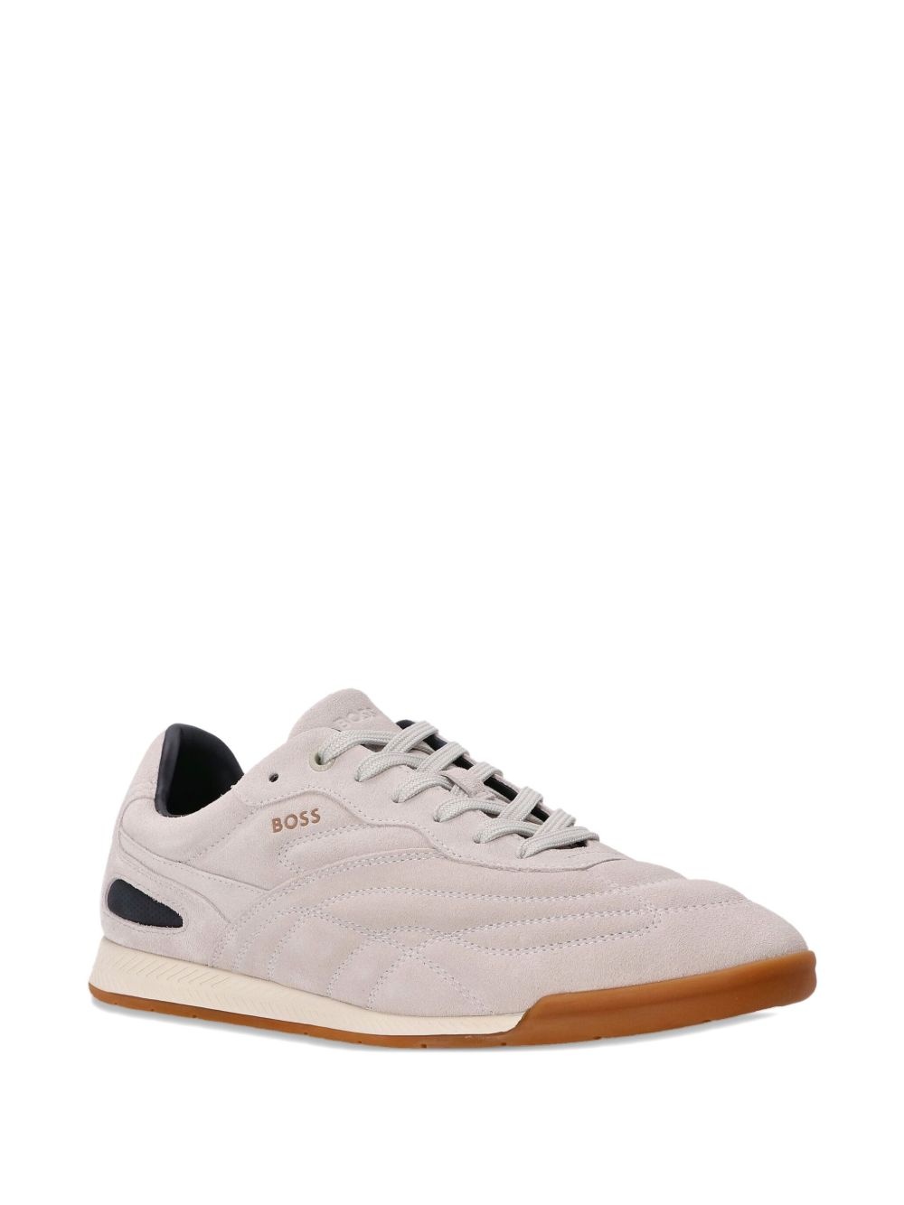 suede-panelled sneakers - 2