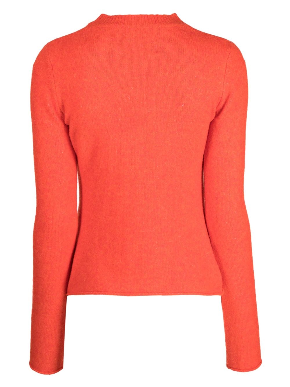cut-out fine-knit jumper - 2