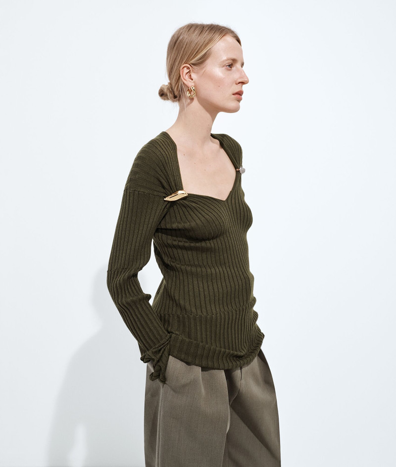Bottega Veneta Cashmere and Silk Rib Sweater outlook