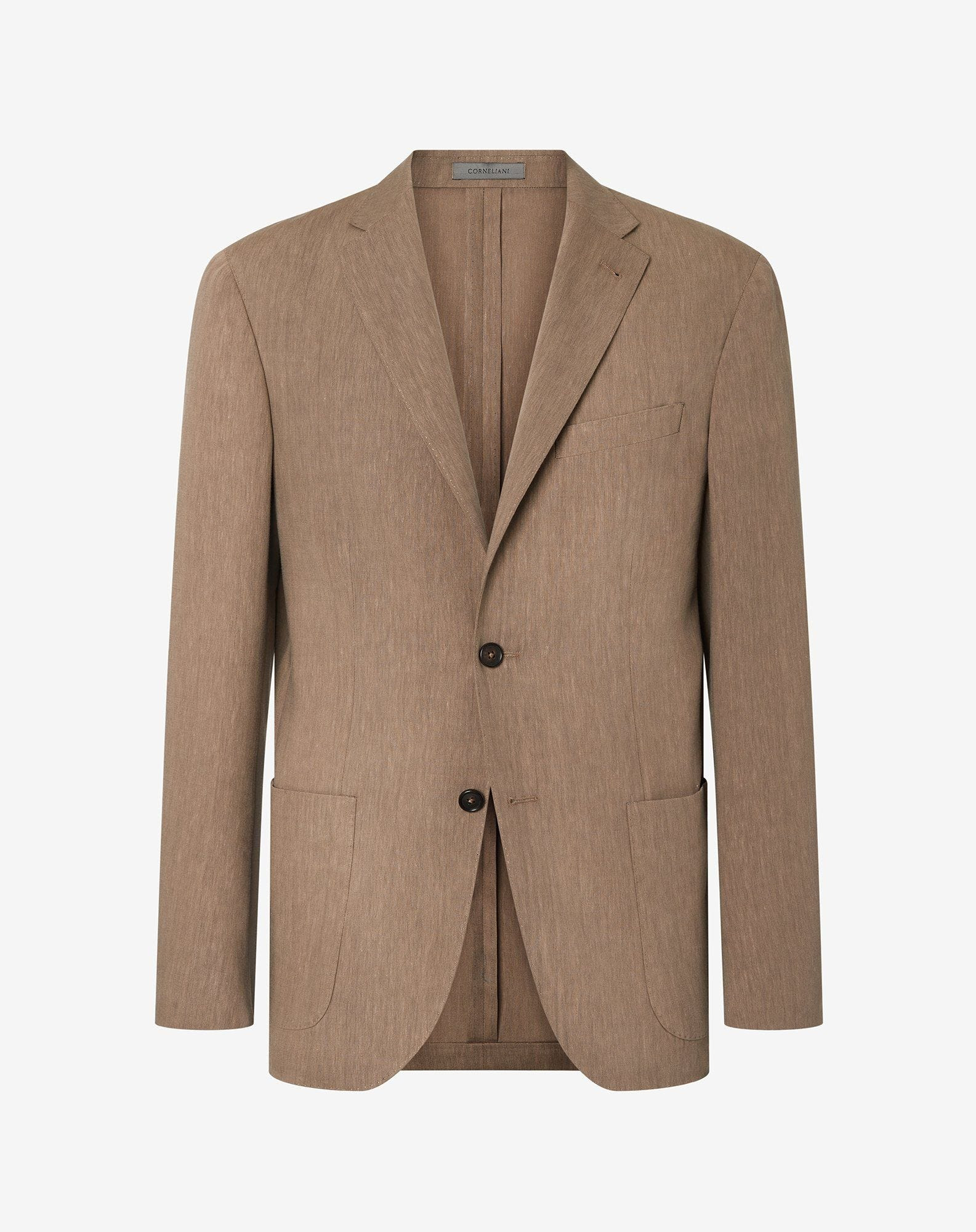 Extralight beige wool and naturally stretch linen jacket - 1