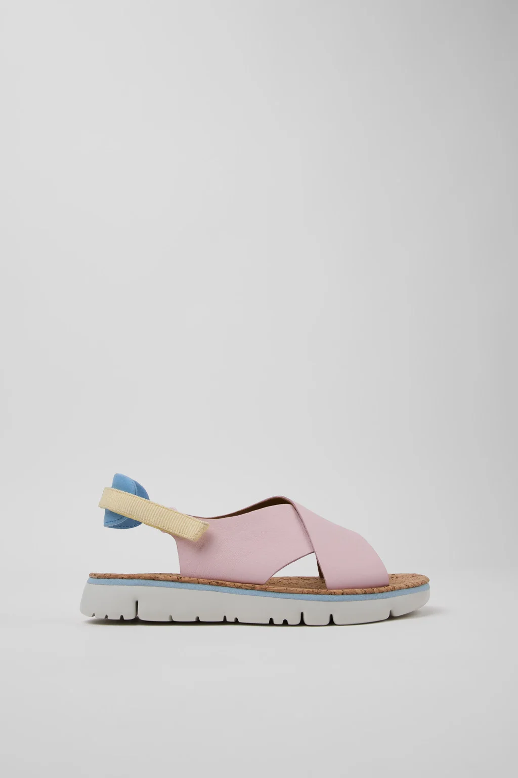 Oruga Multicolor Leather and Textile Sandals for Women. - 1