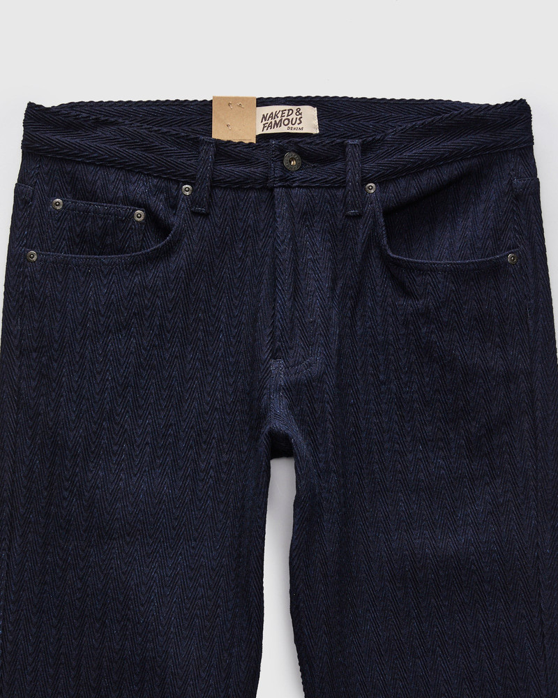 "Indigo Sugiaya" 12oz Herringbone Dobby Twill - Easy Guy Fit 4