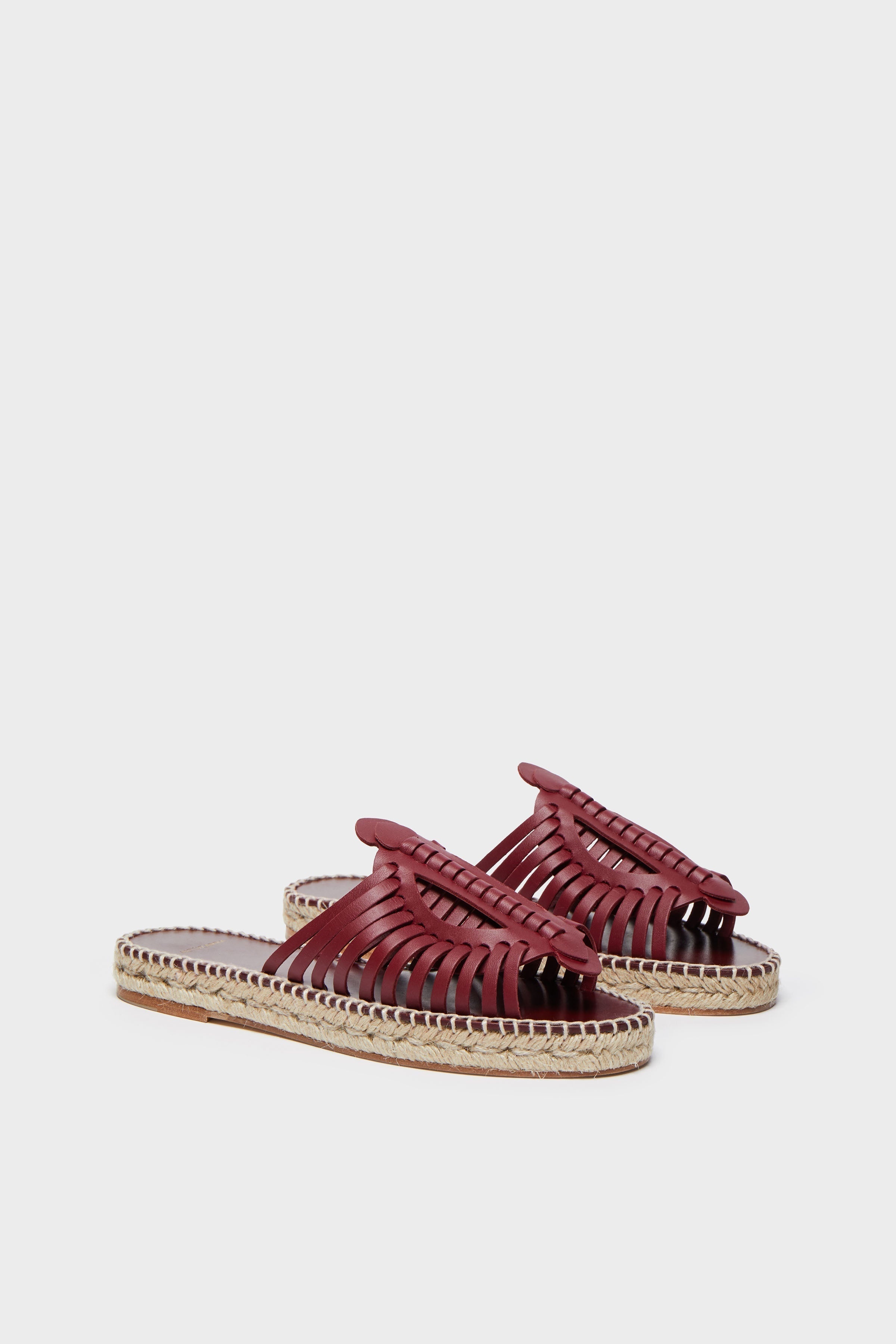 'WOVEN' LEATHER ESPADRILLES - 4