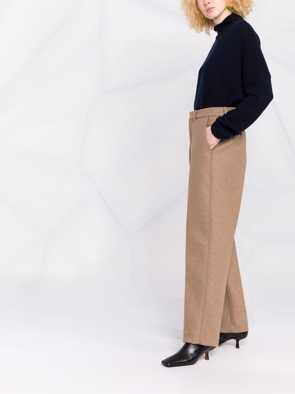 mock-neck cashmere jumper - 4