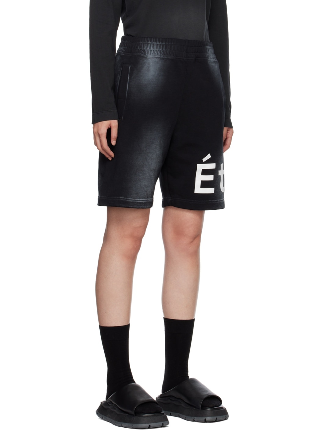 SSENSE Exclusive Black Tempera Shorts - 2