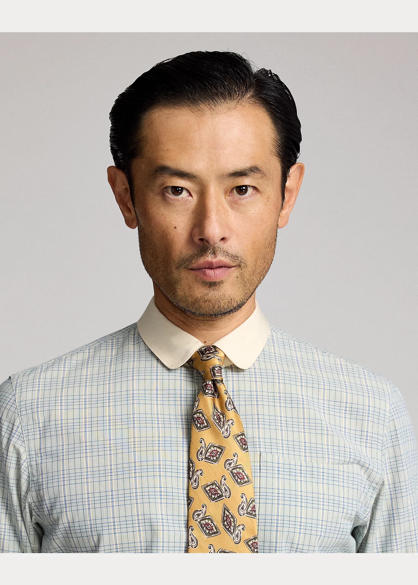 Slim Fit Checked Dobby Shirt - 5