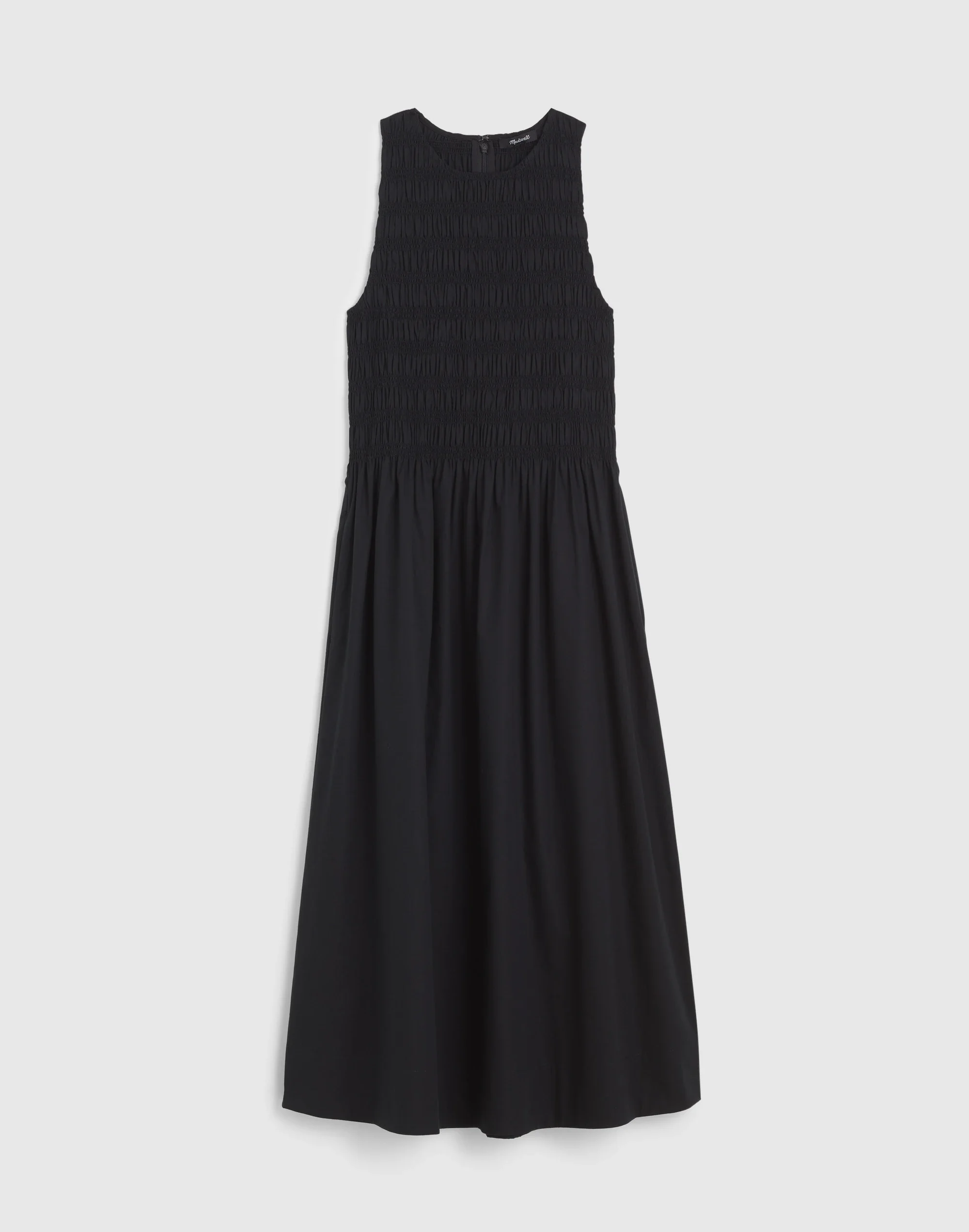 Smocked Racerback Midi Dress - 1