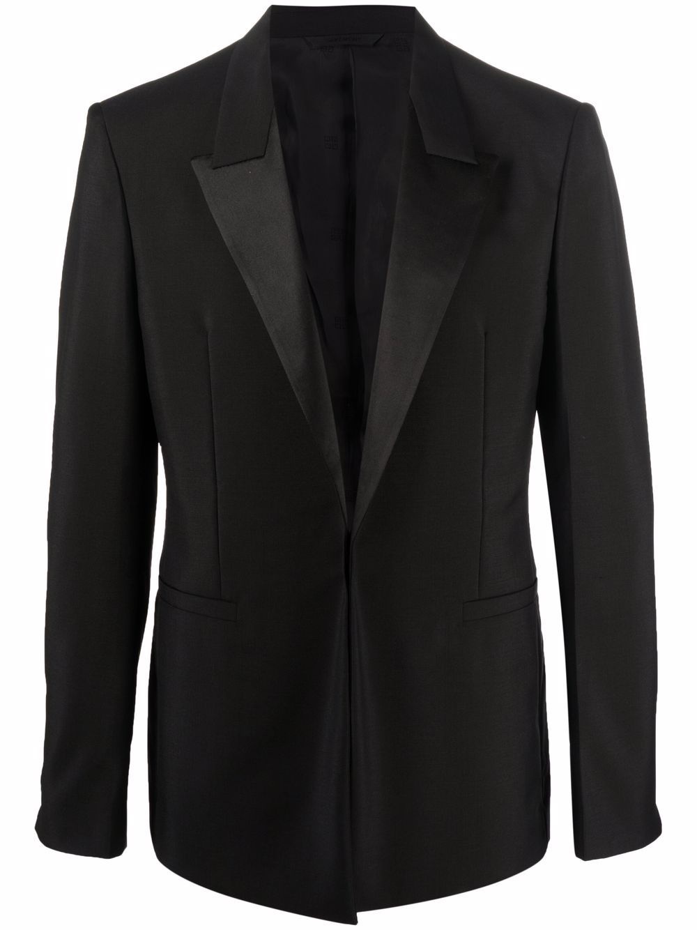 satin-lapel blazer - 1