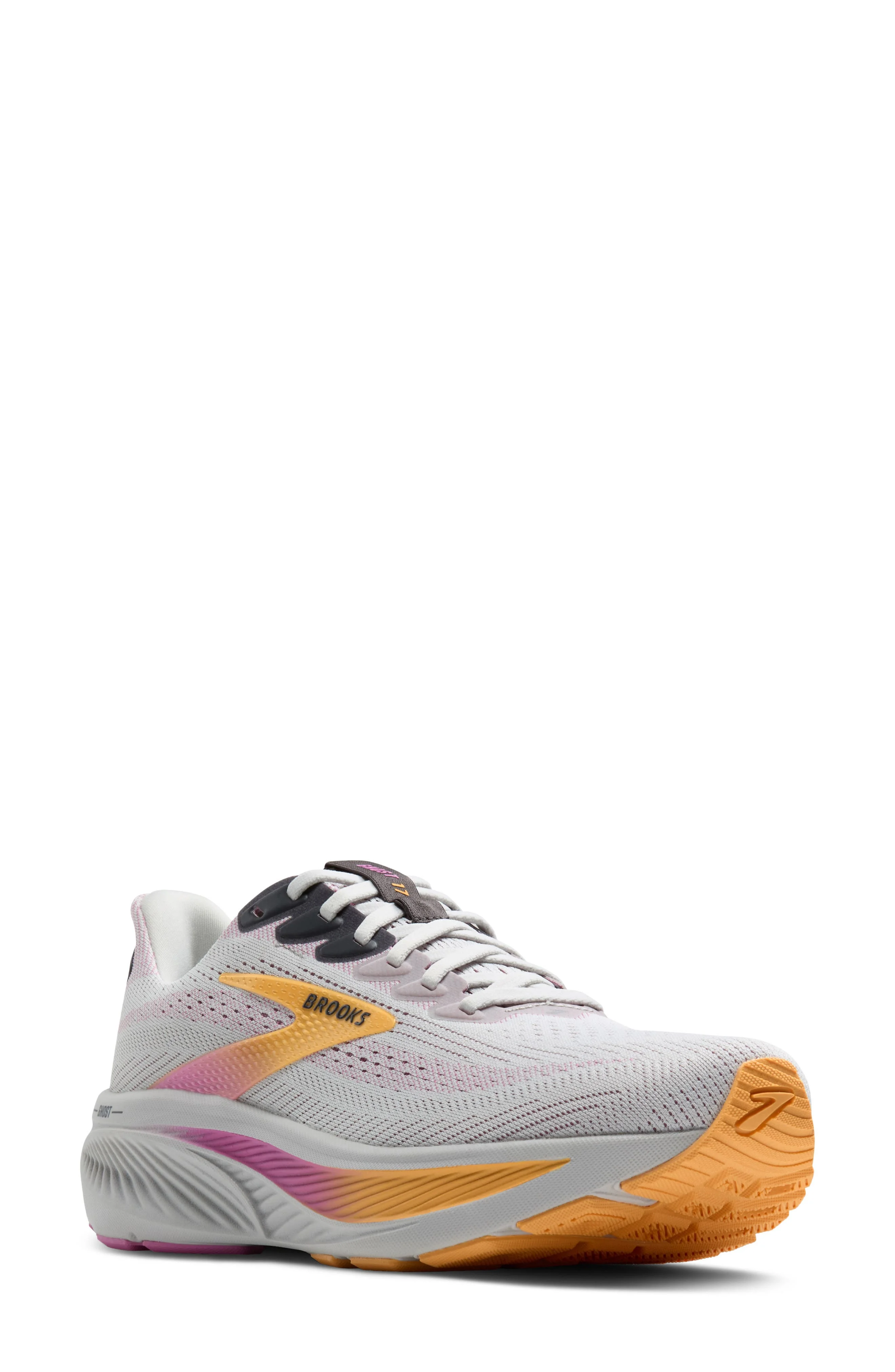 Brooks Ghost 17 Running Shoe in Oyster/Apricot/Pink at Nordstrom - 1