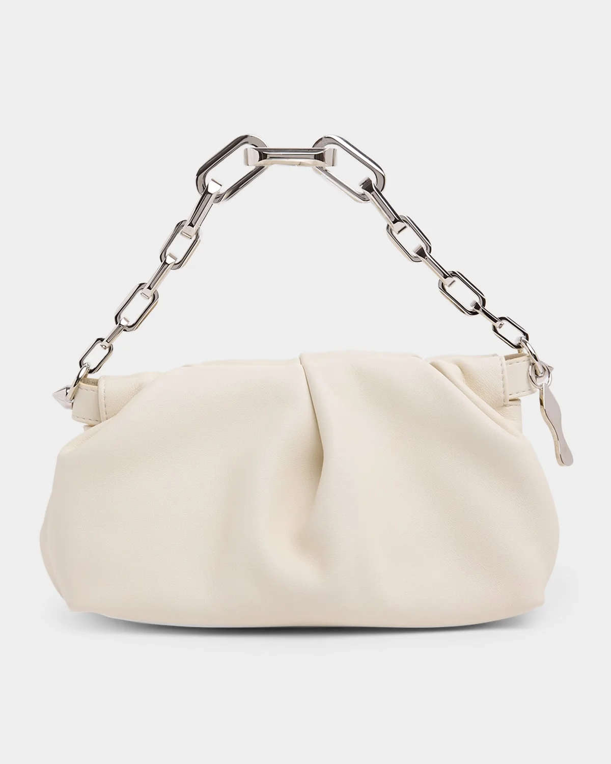 Eva Small Pleated Shoulder Bag in Nappa Leather - 1