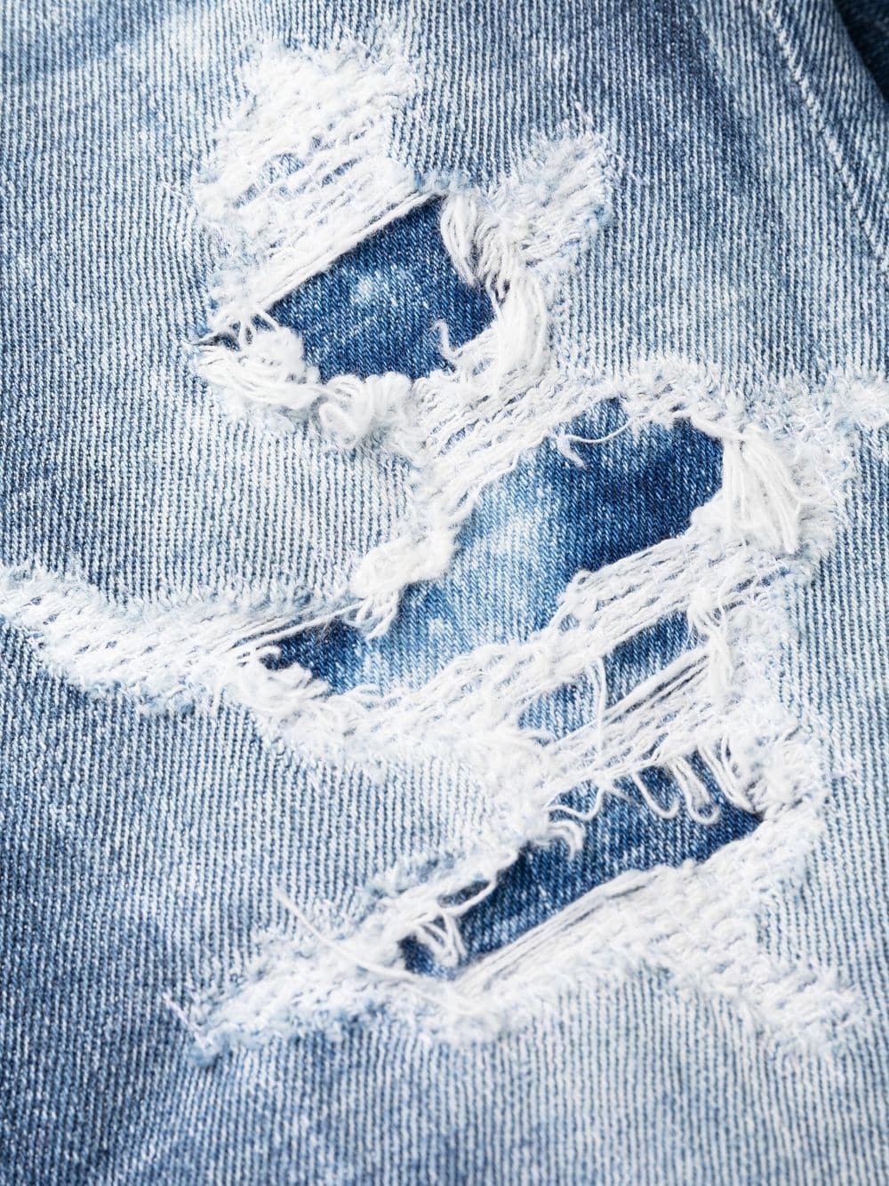 distressed flared jeans - 5
