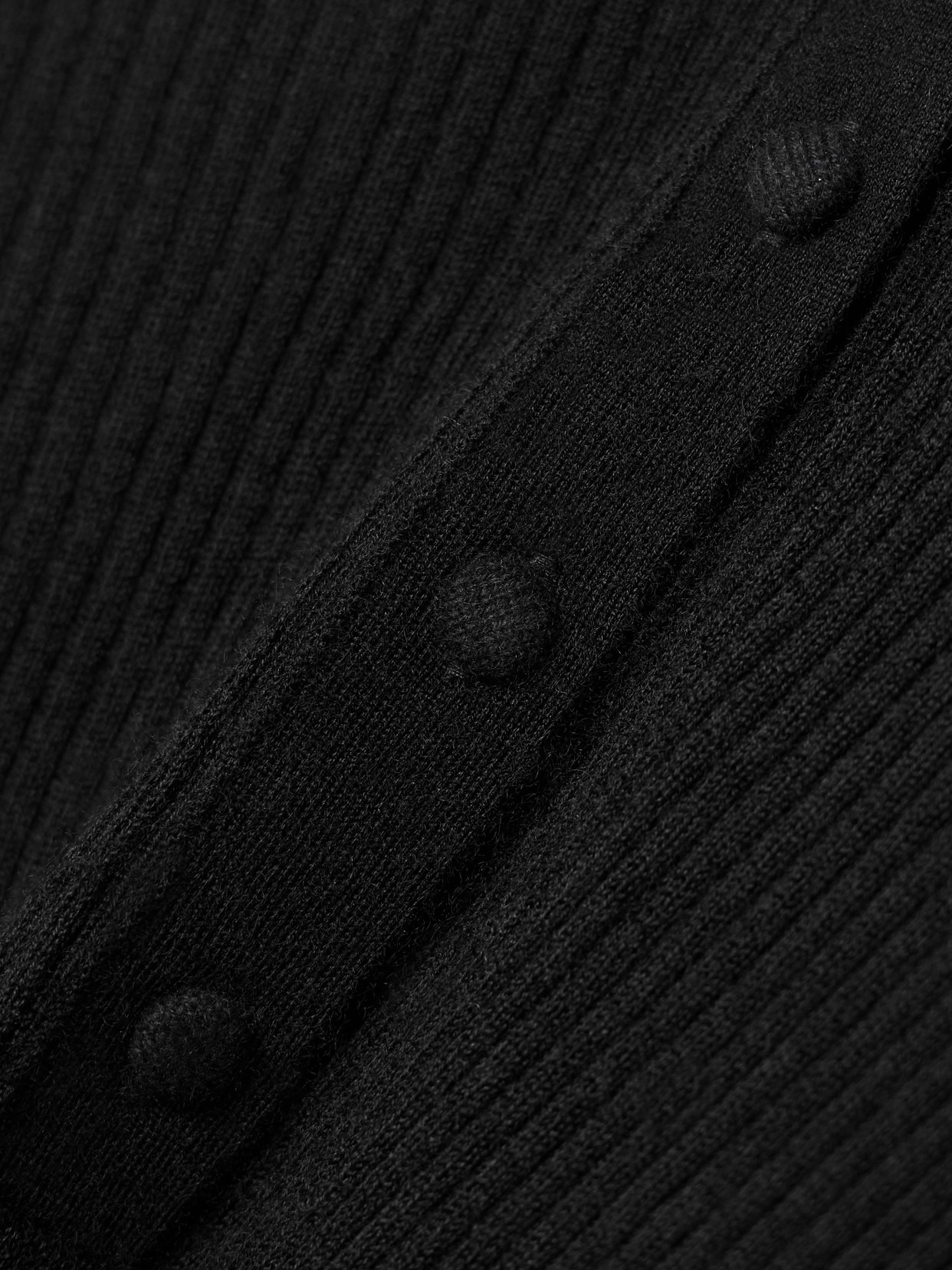 Maja Ribbed Organic Cashmere Polo Shirt - 4