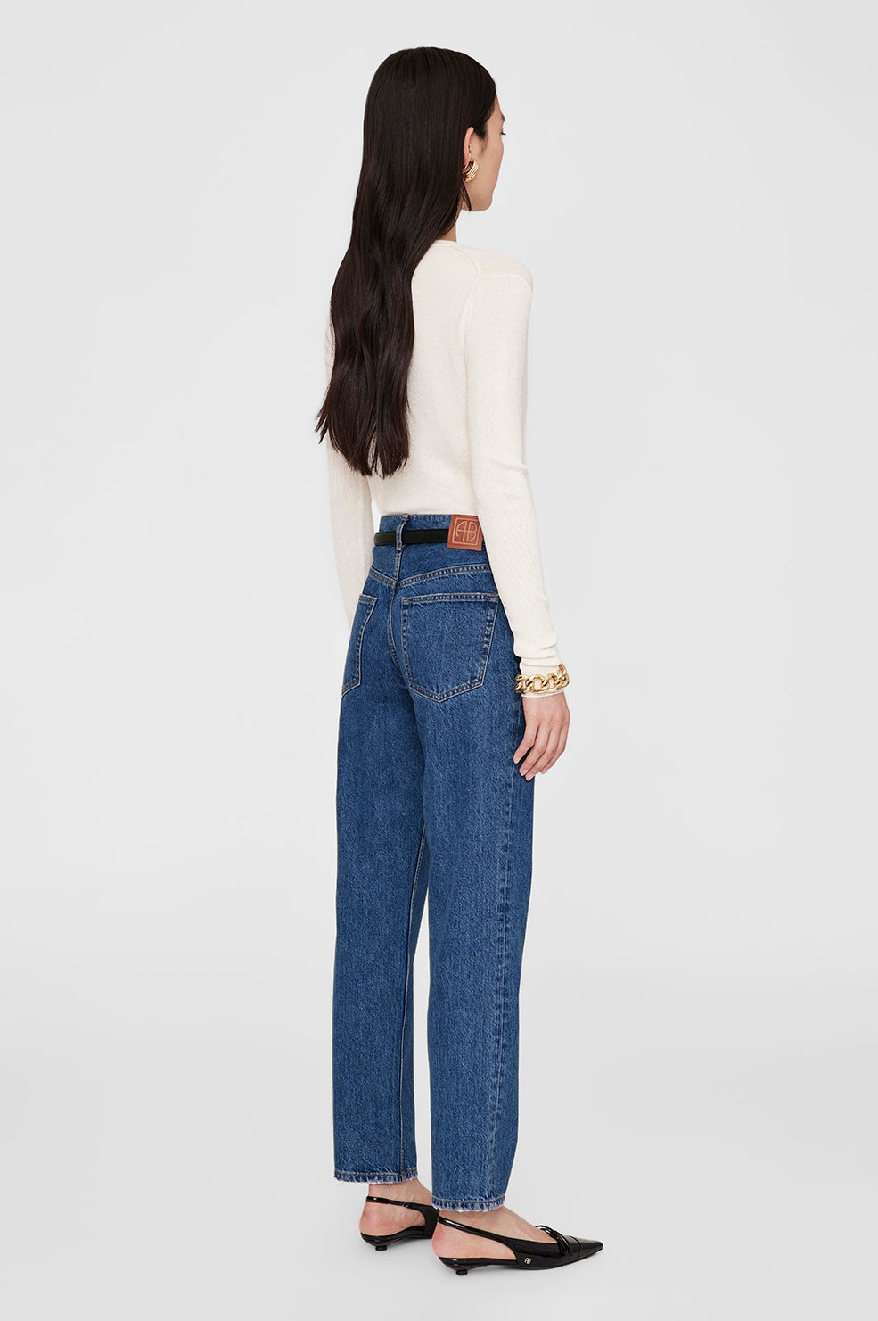 Katrin Long Sleeve Sweater - Ivory - 3