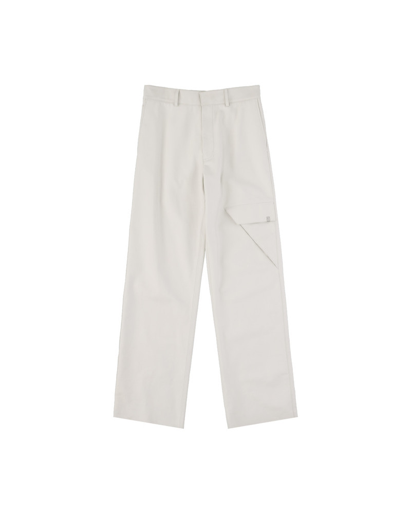 CARGO POCKET LEATHER PANT 1