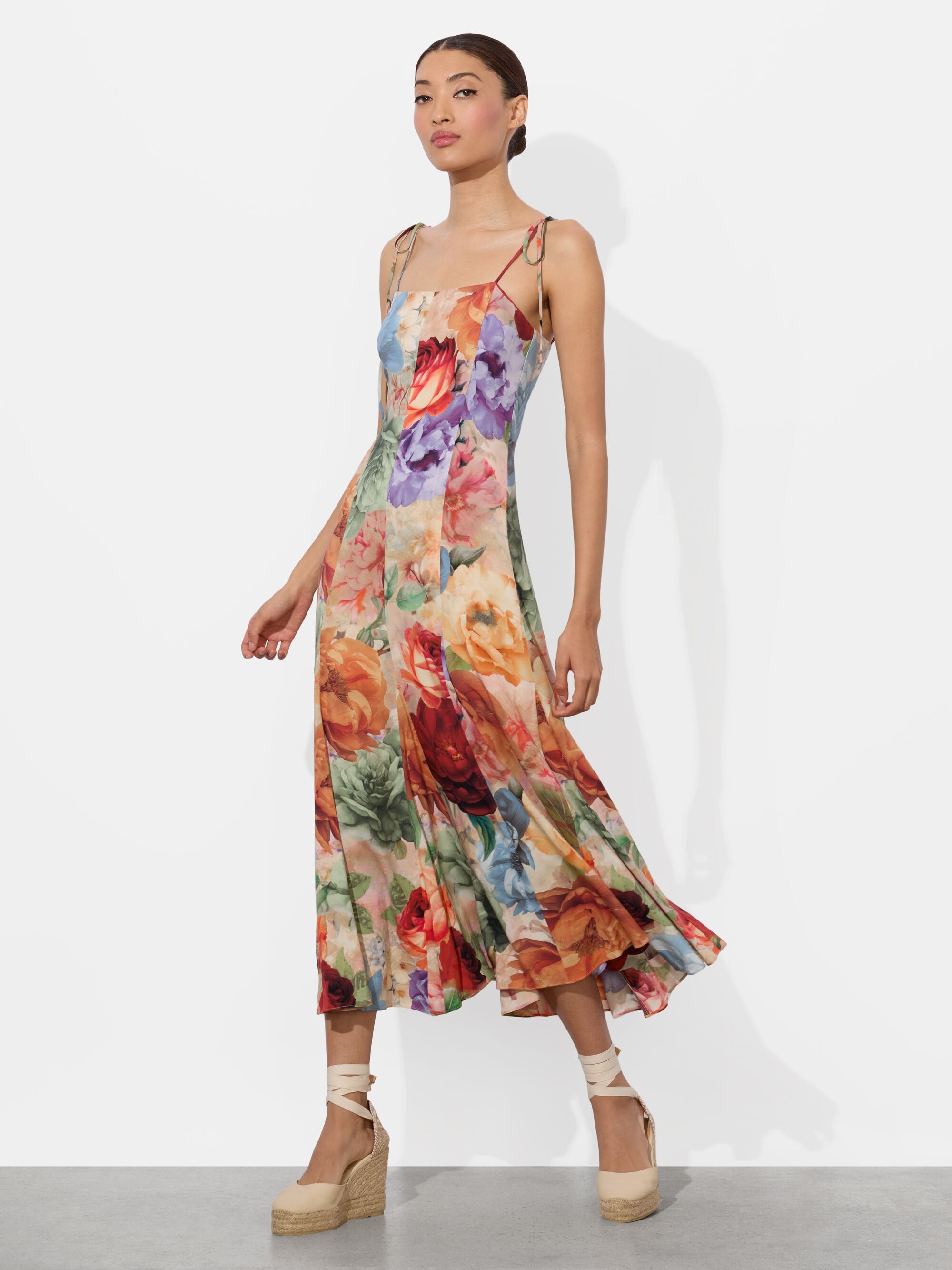 JEANETTE PANELED MIDI DRESS - 5