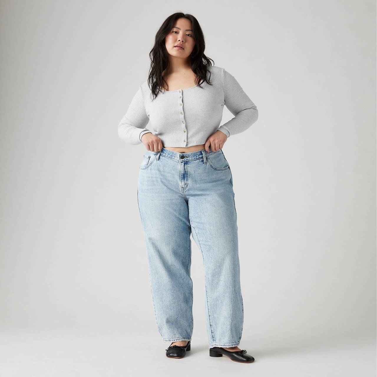 BAGGY DAD WOMEN'S JEANS (PLUS SIZE) - 3