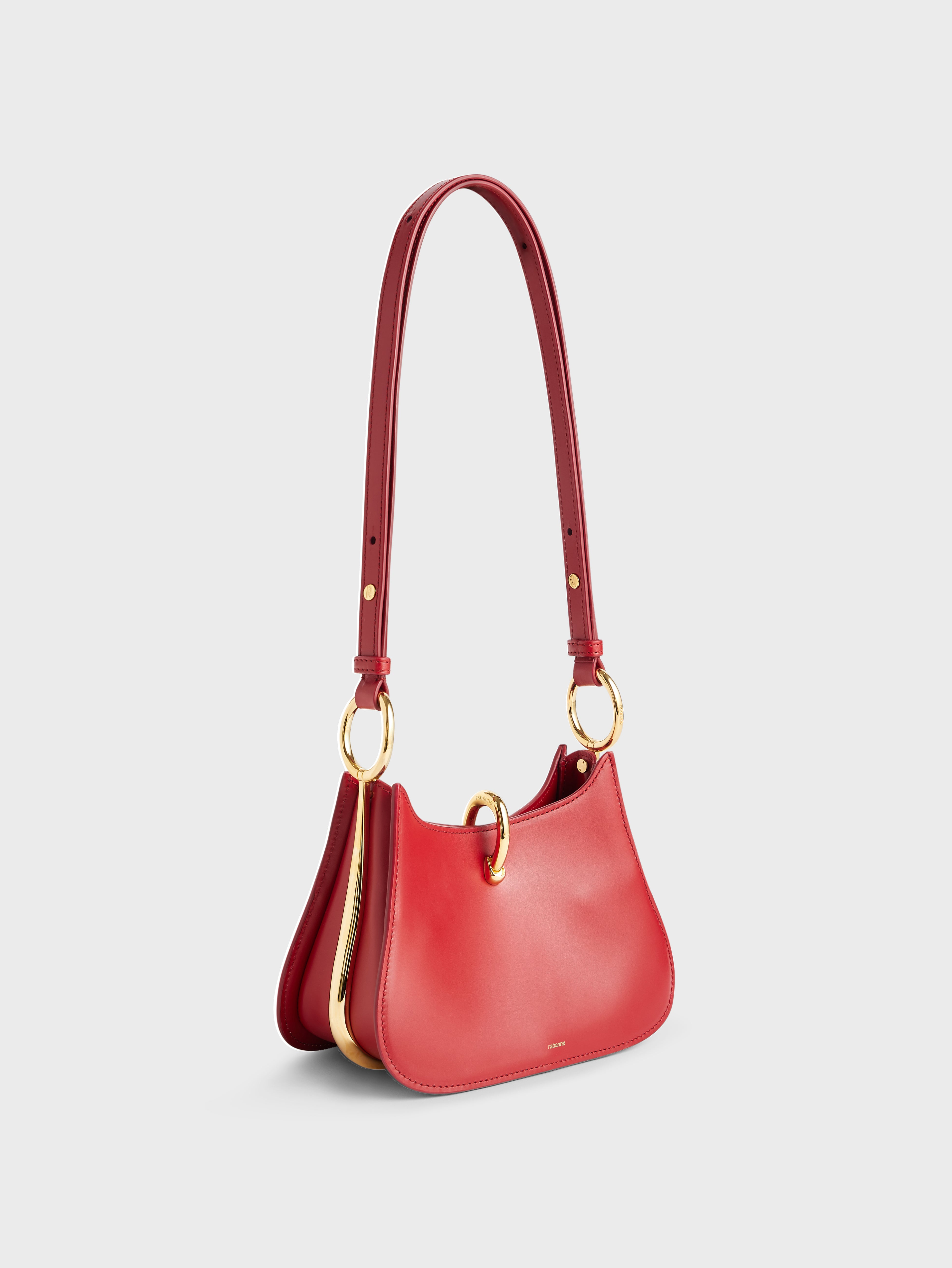 SMALL RING LEATHER BAG - 3