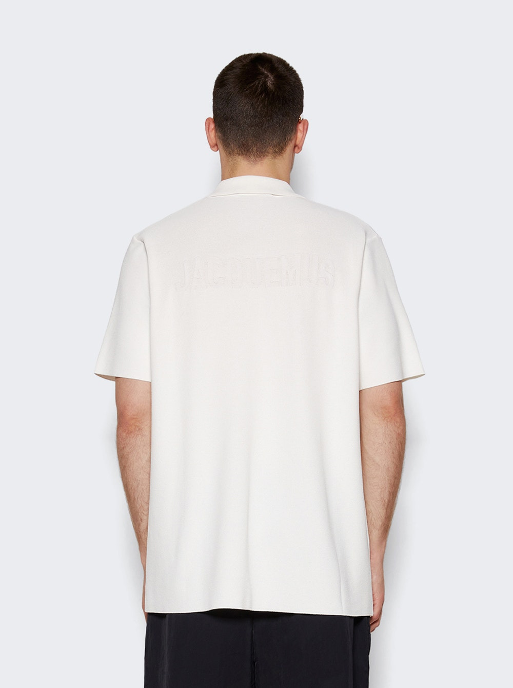 Le Polo Maille Oversized Shirt Off-white - 5