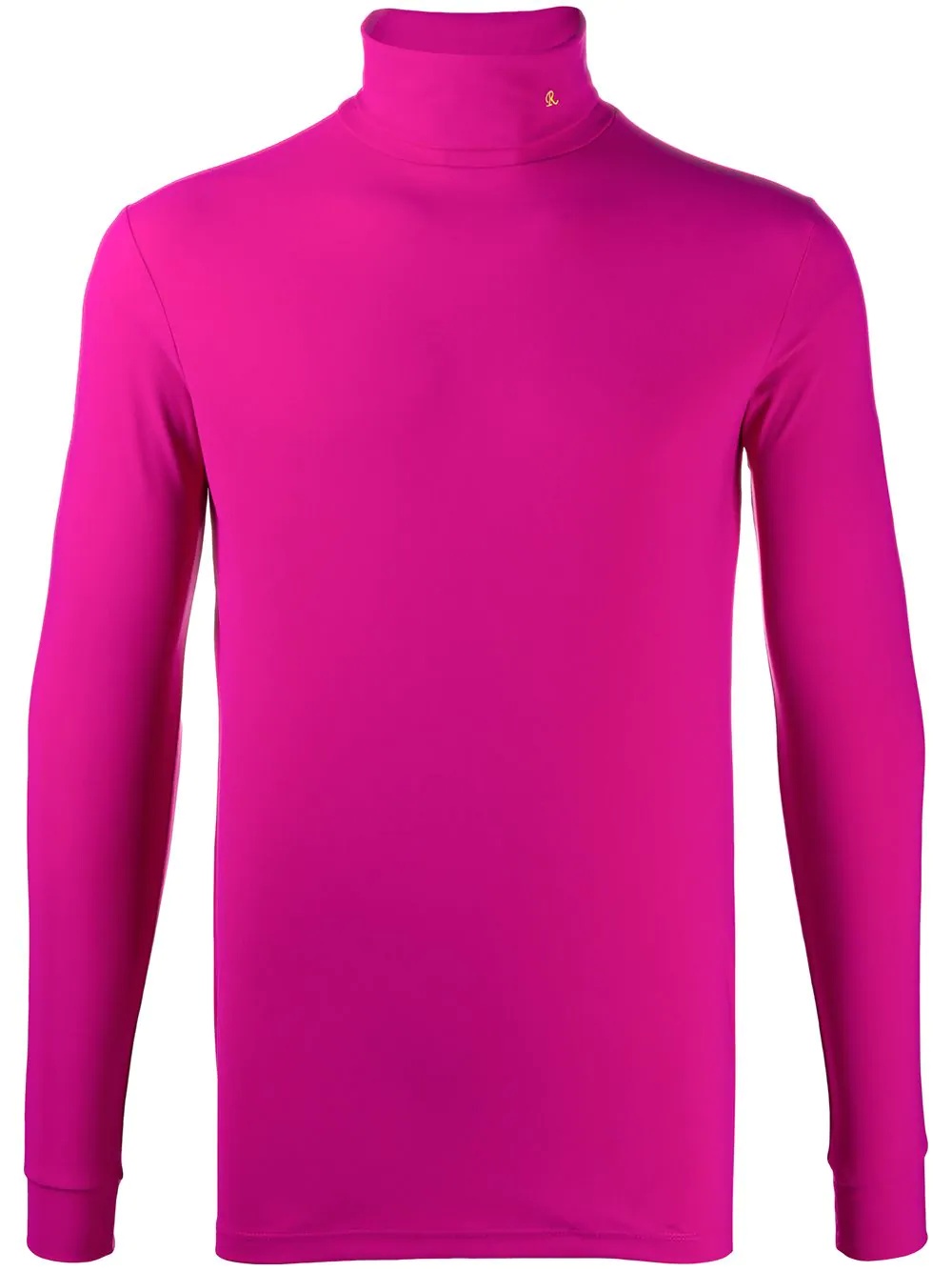 fuchsia roll neck fine jumper - 1