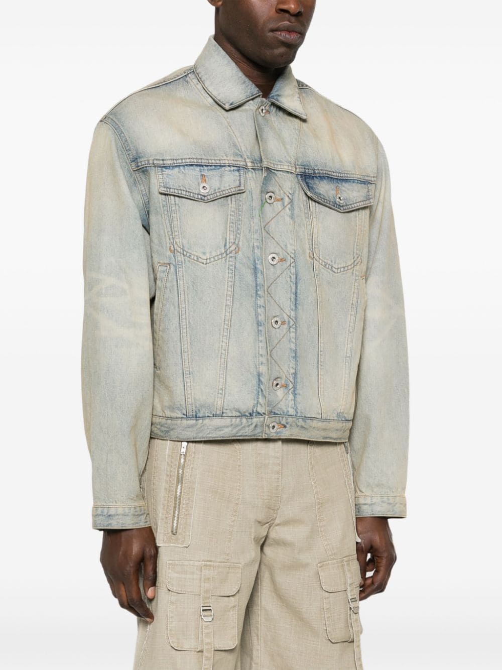 Drawn Varsity denim jacket - 4