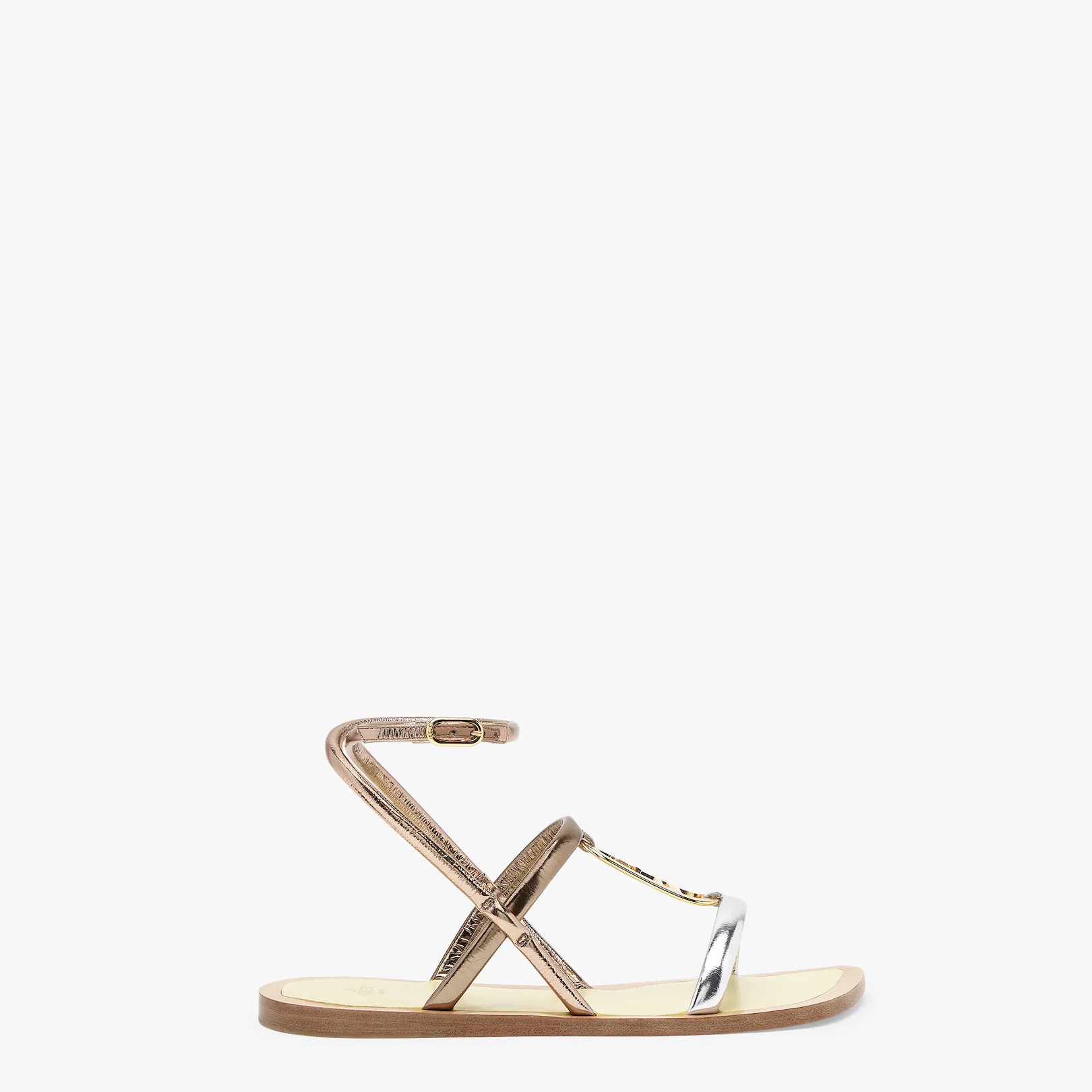 Silver nappa leather sandals - 2