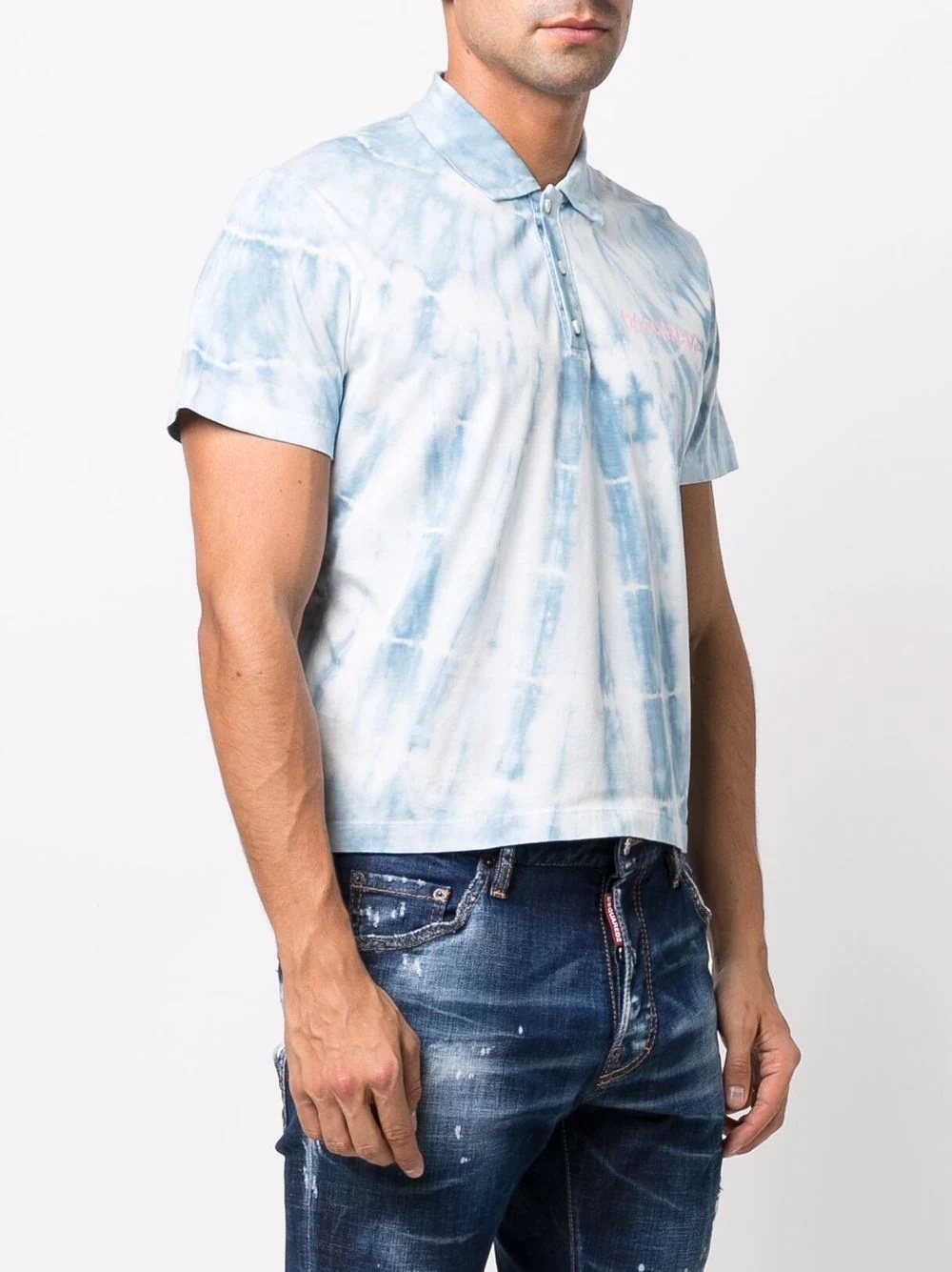 tie-dye polo shirt - 3