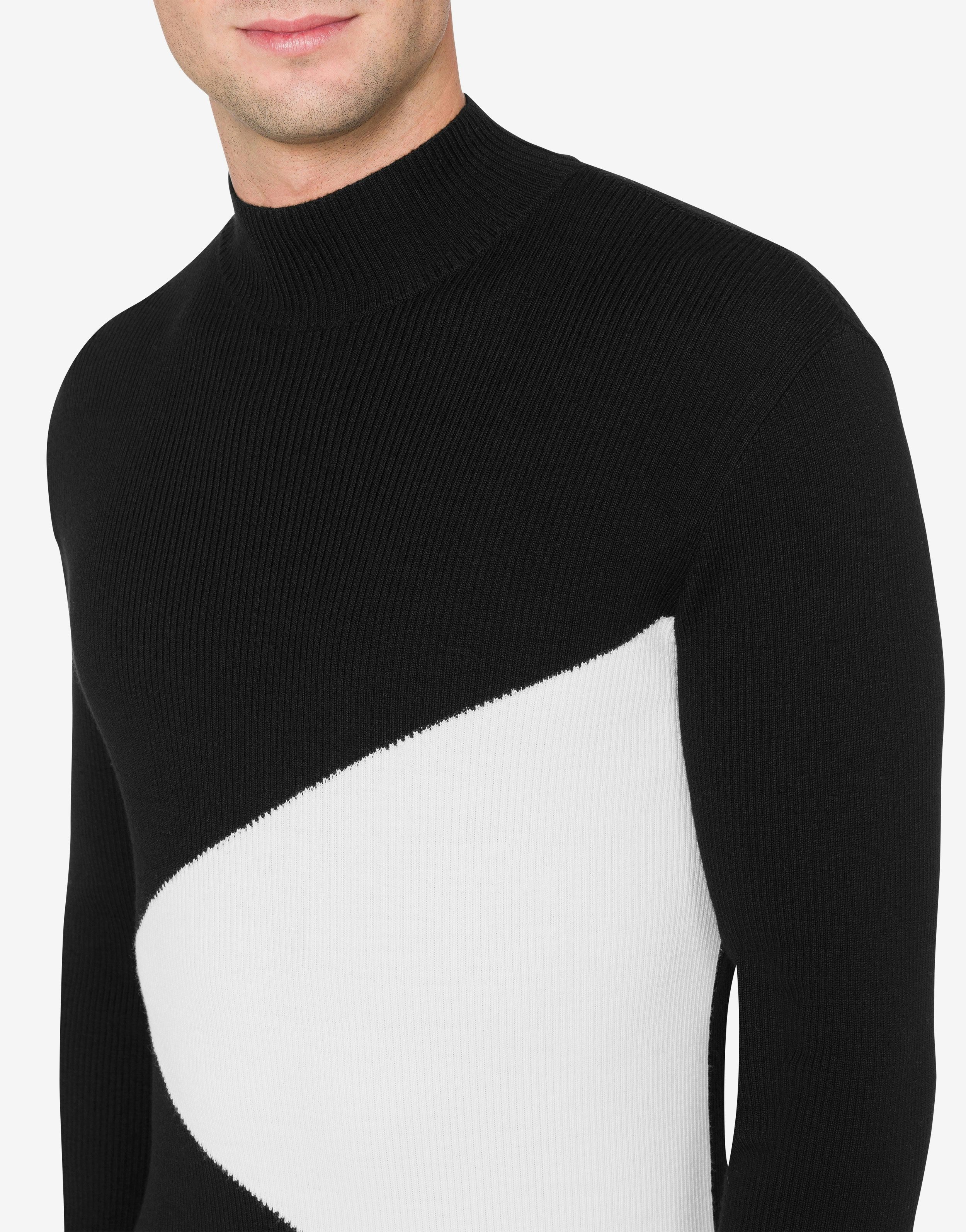 MOSCHINO GRAPHIC TURTLE-NECK SWEATER - 4