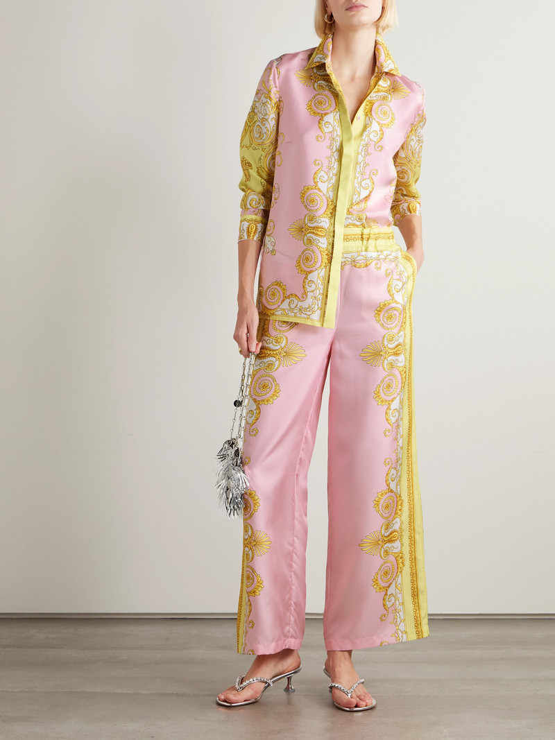 VERSACE Printed Silk-twill Shirt outlook