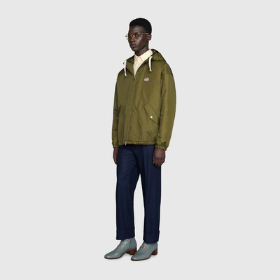 GUCCI Lightweight canvas hooded jacket outlook