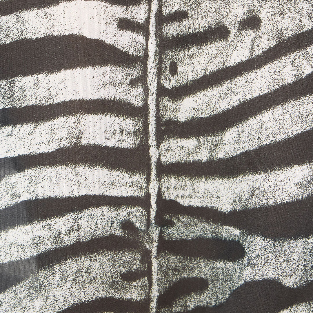 Dress With Belt And Zebra Print - 5