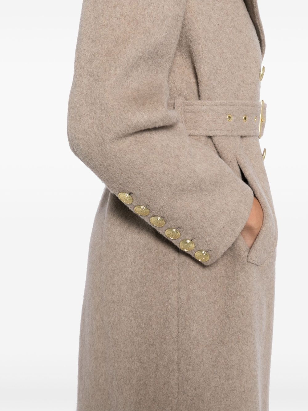 fuzzy trench coat - 5