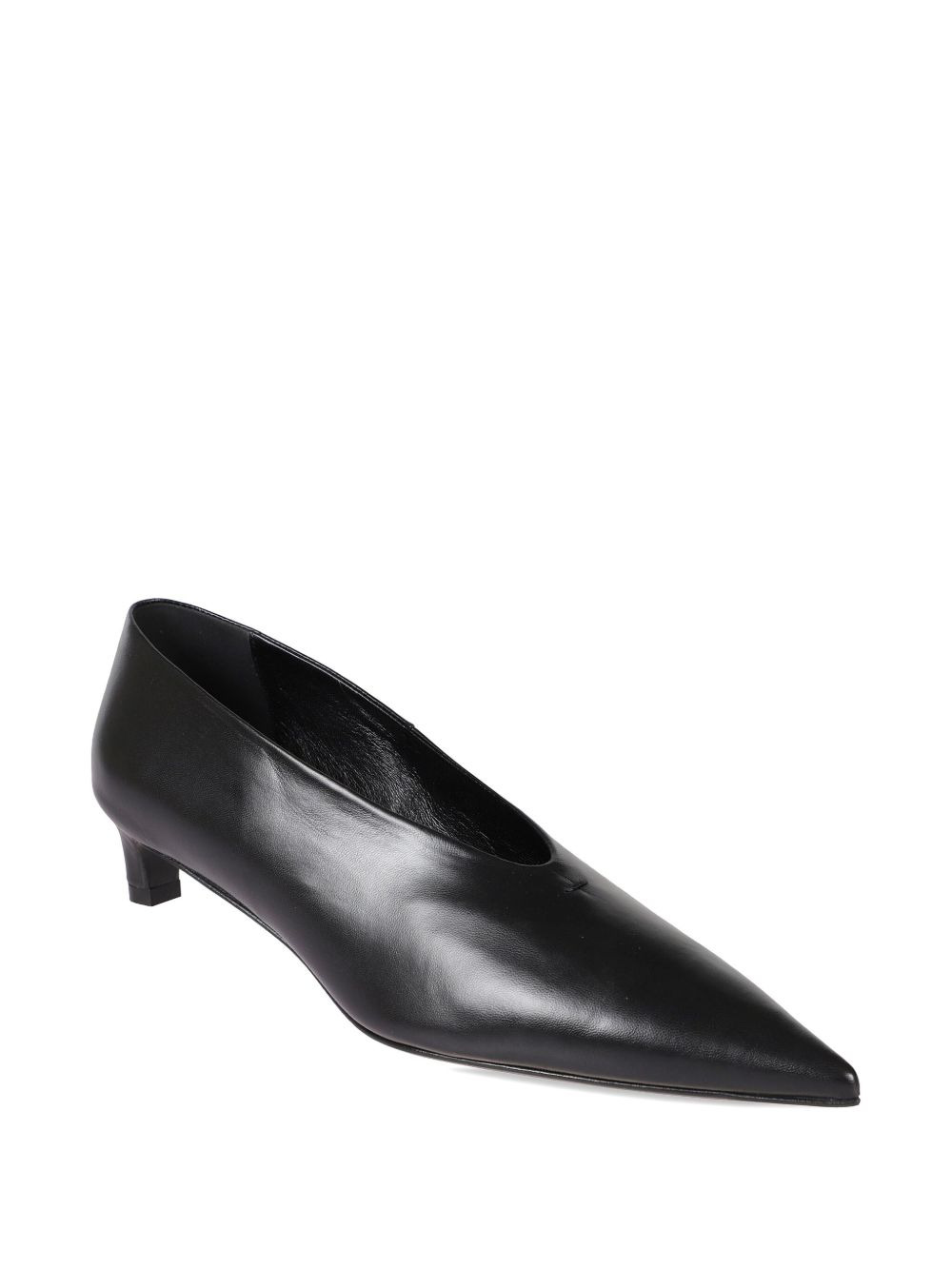 pointed-toe leather pumps - 2