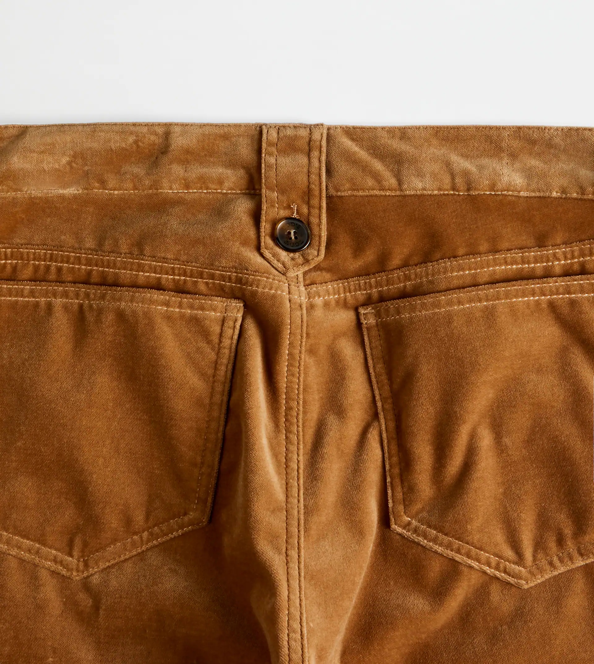 TOD'S 5 POCKET TROUSERS IN VELVET - BEIGE - 9