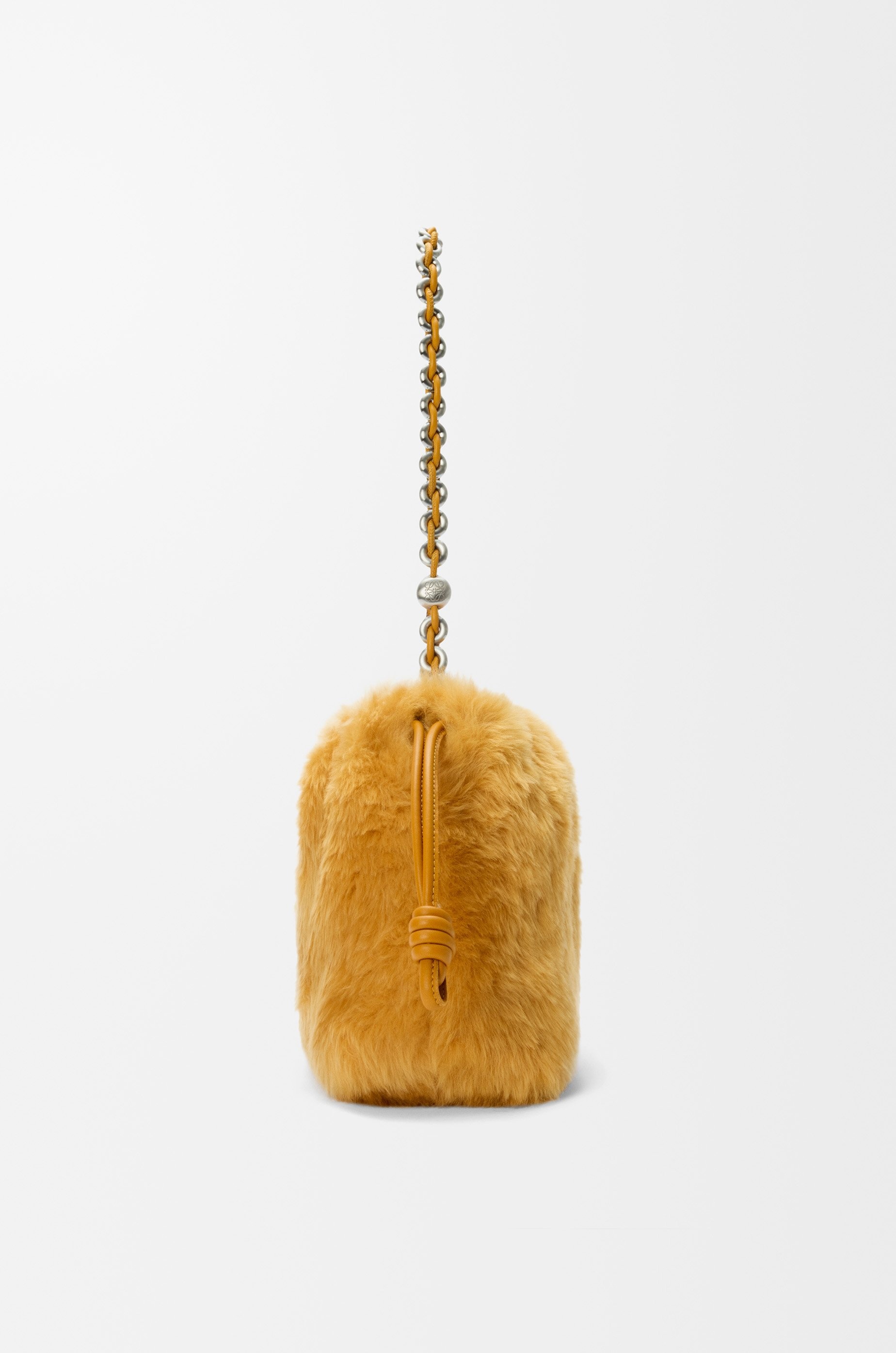 Medium Flamenco purse in shearling - 4