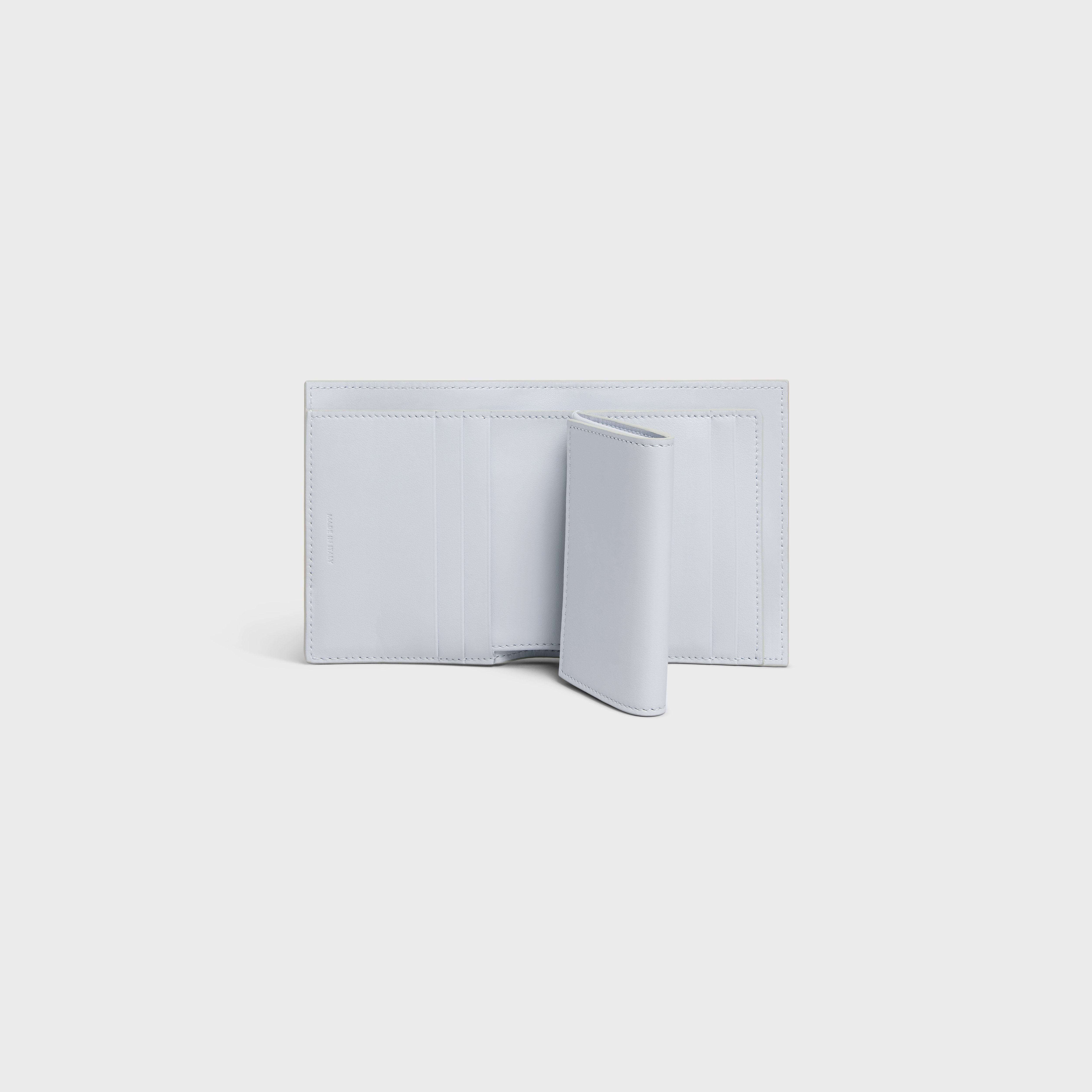 Small Strap Wallet in Bicolour Grained Calfskin - 4