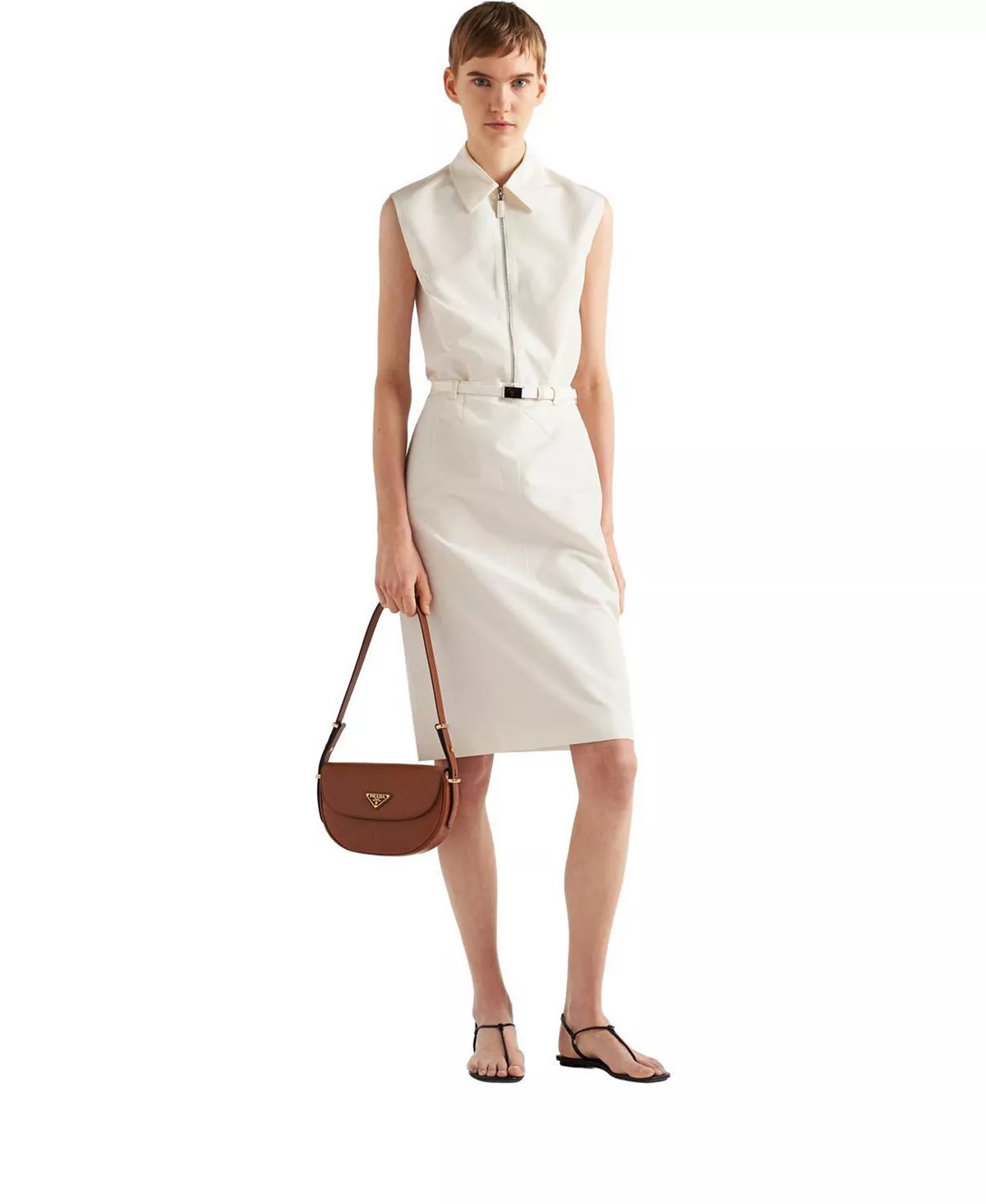 Arque Leather Shoulder Bag with Flap - 3