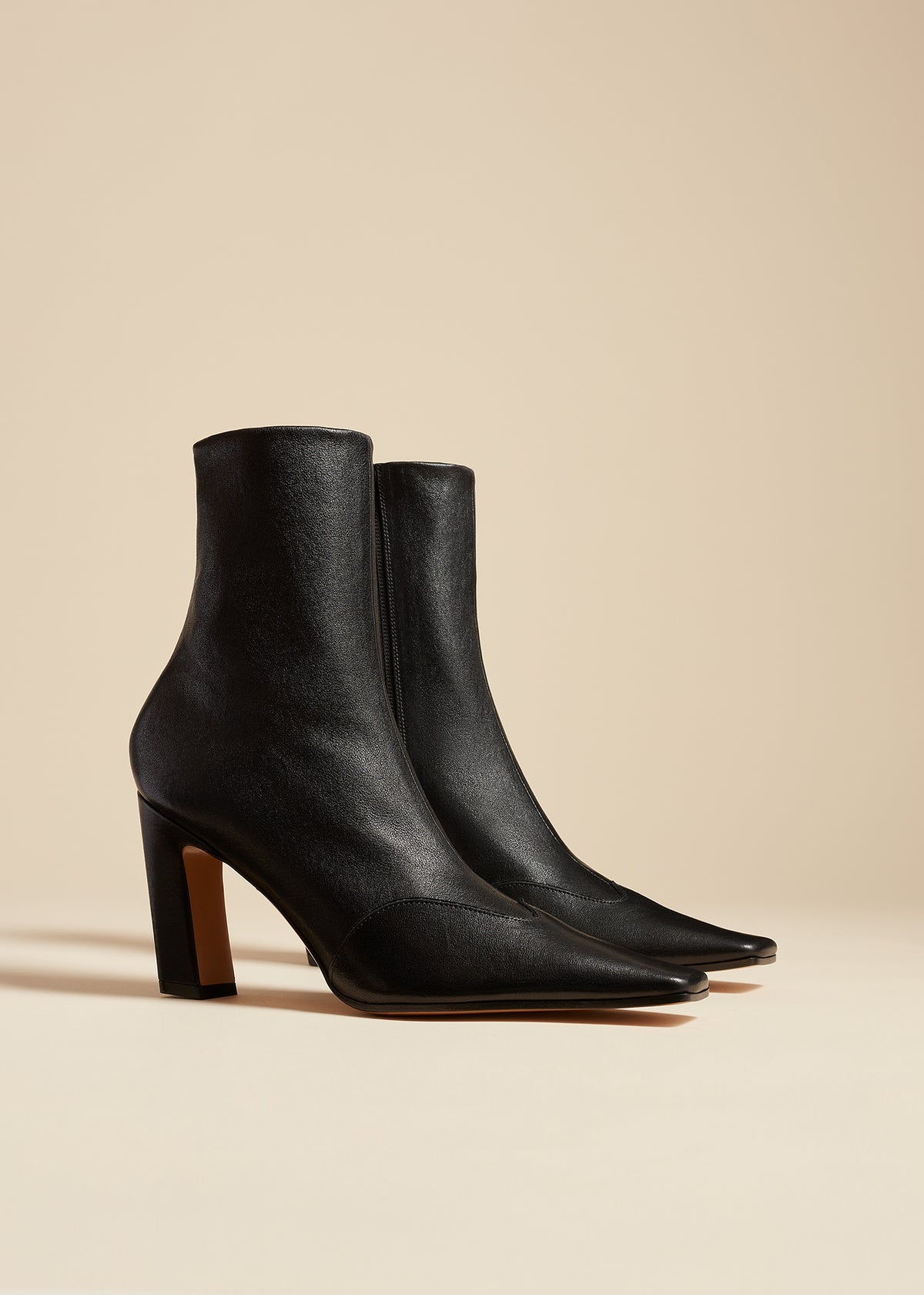 The Nevada Stretch High Boot in Black Nappa Leather - 2
