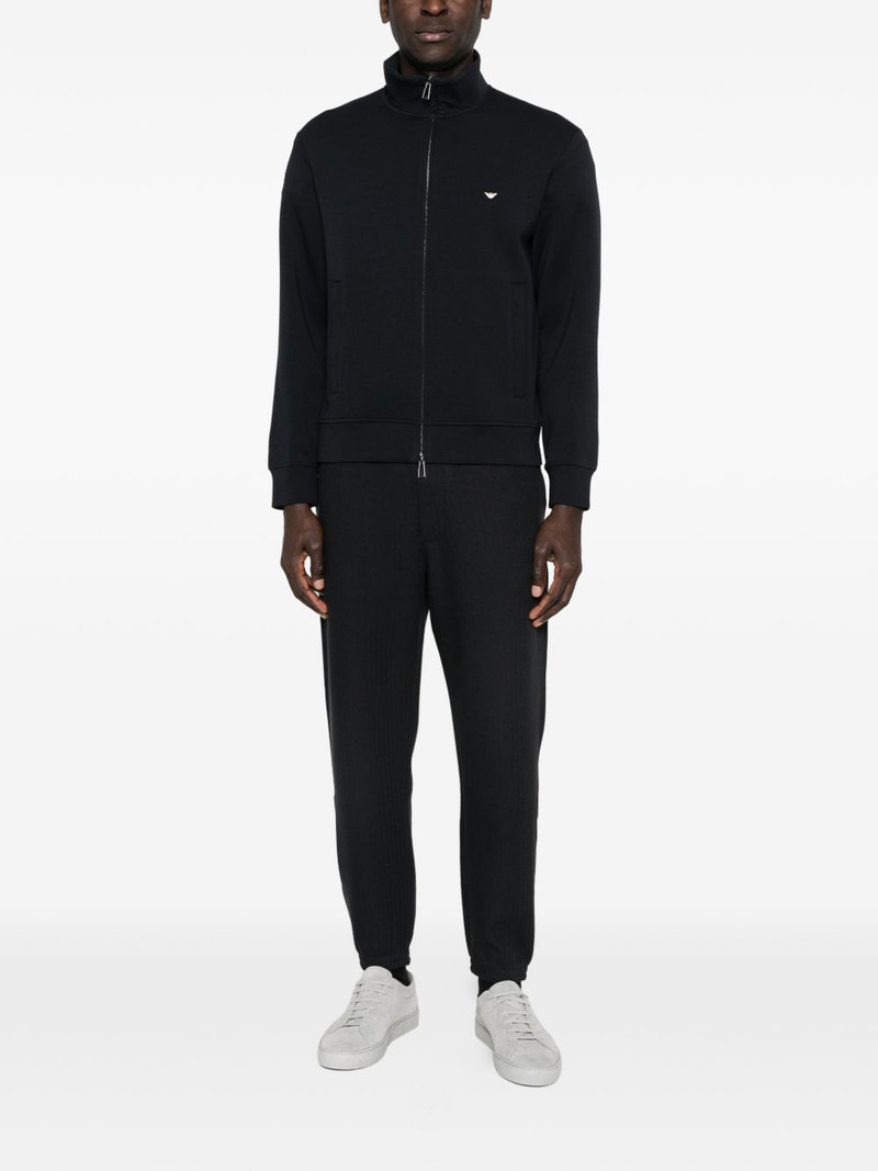 EMPORIO ARMANI zip mock-neck sweatshirt outlook