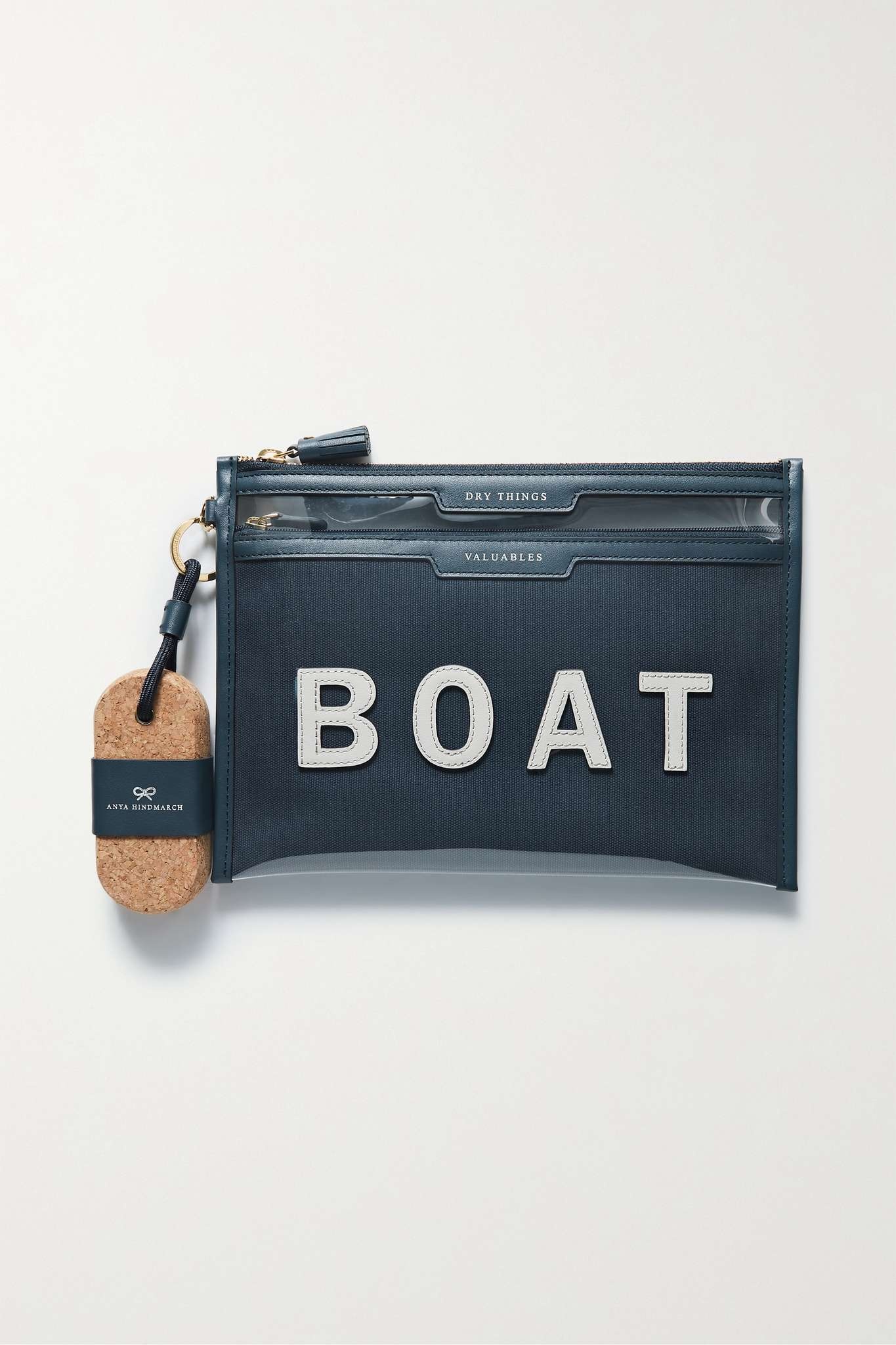 + NET SUSTAIN Boat Dry Things leather-trimmed recycled canvas and TPU pouch - 1