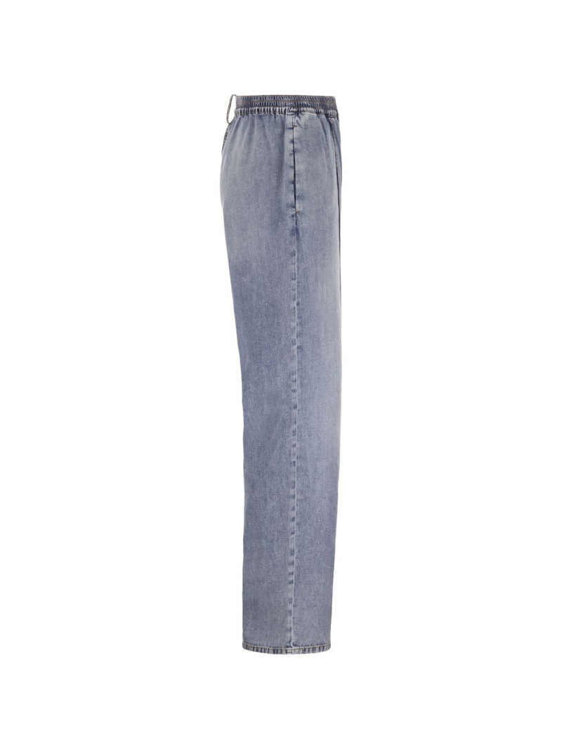 elasticated straight-leg jeans 3